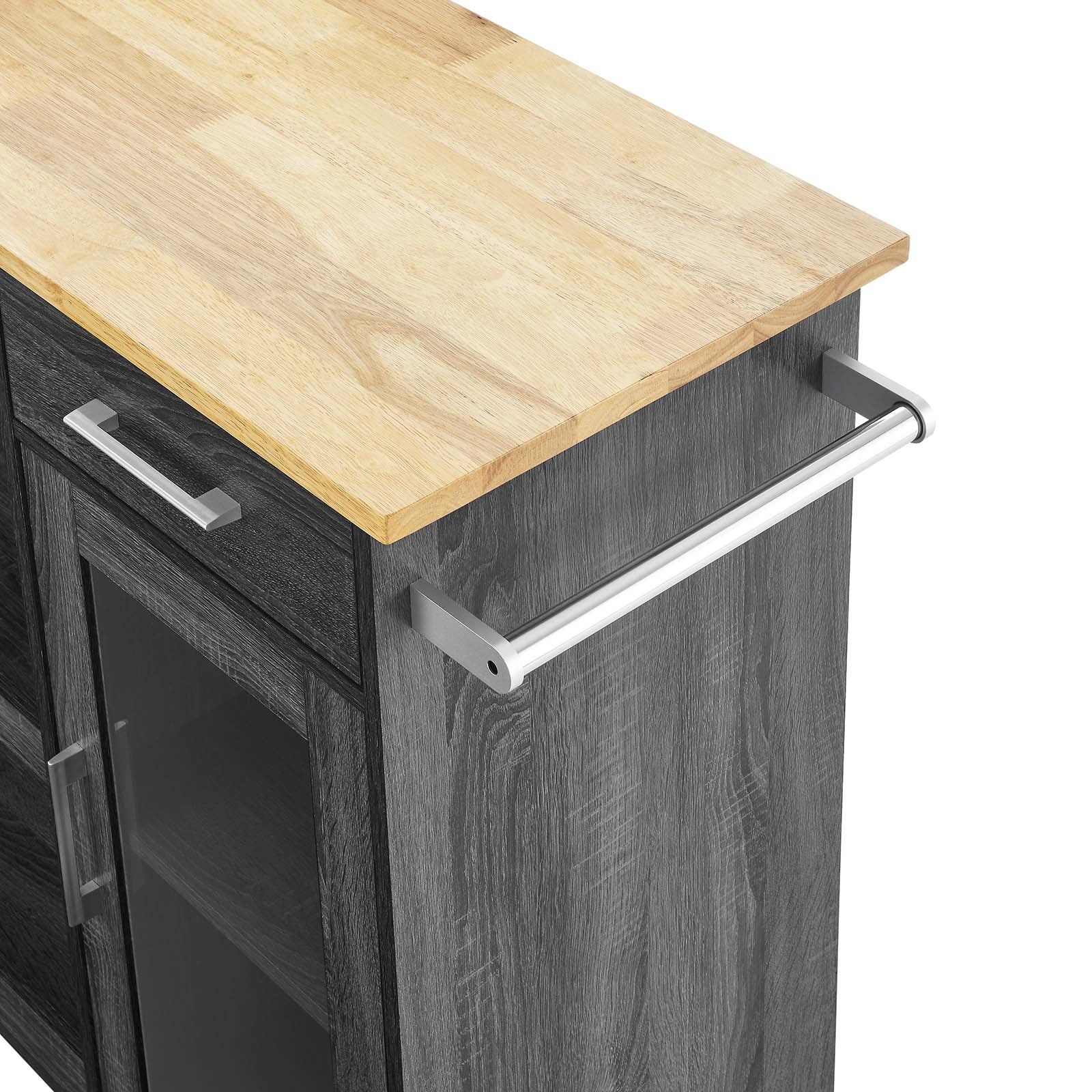Culinary Kitchen Cart With Towel Bar By Modway - EEI-6275 - Image 8