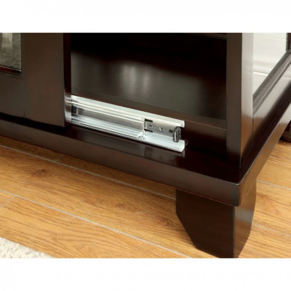 Curio Cabinate In Cappuccino Finish By Benzara - Image 2