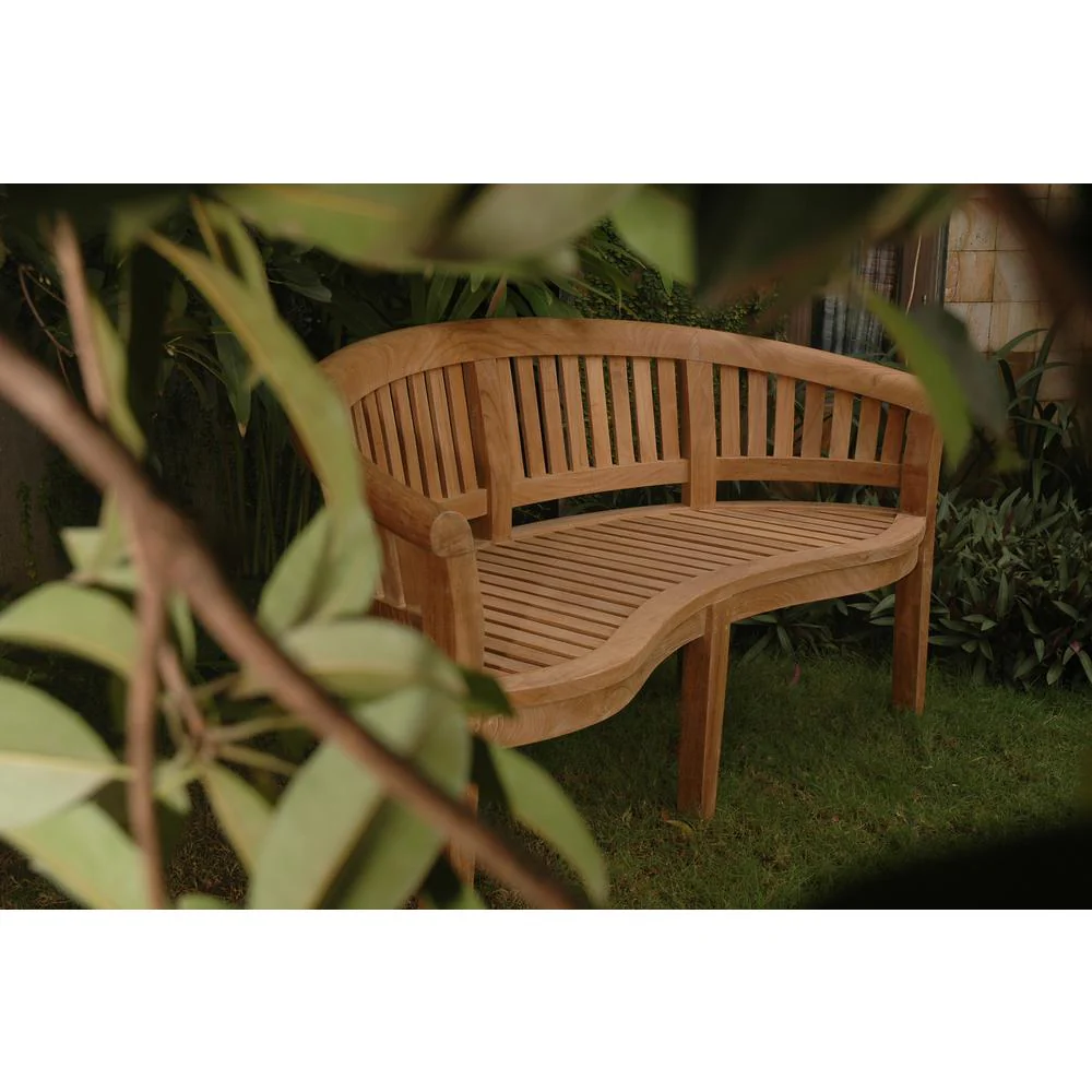 Curve 3 Seater Bench Extra Thick Wood By Anderson Teak - Image 4
