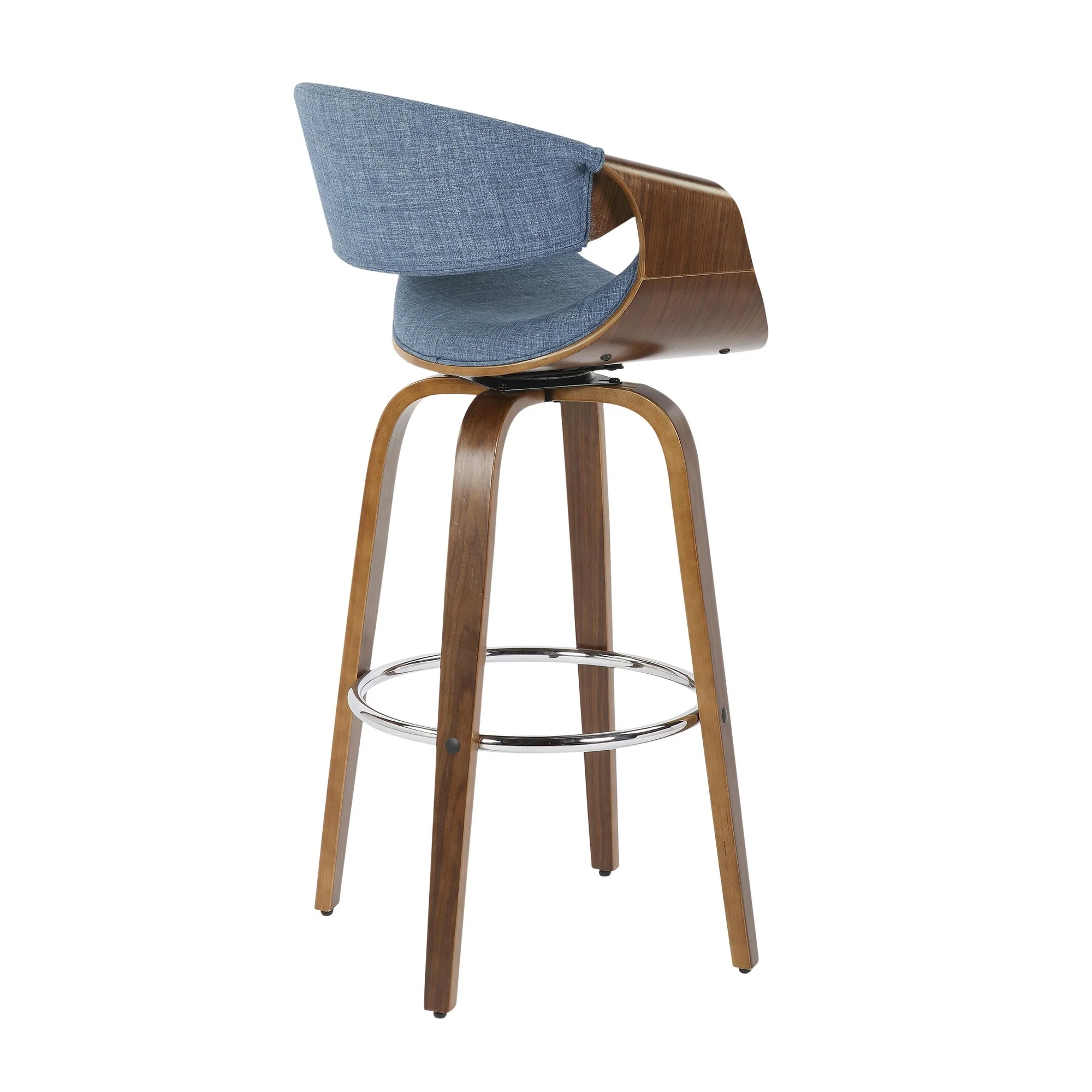 Curvini 30'' Barstool - Set of 2 Blue By LumiSource - Image 10
