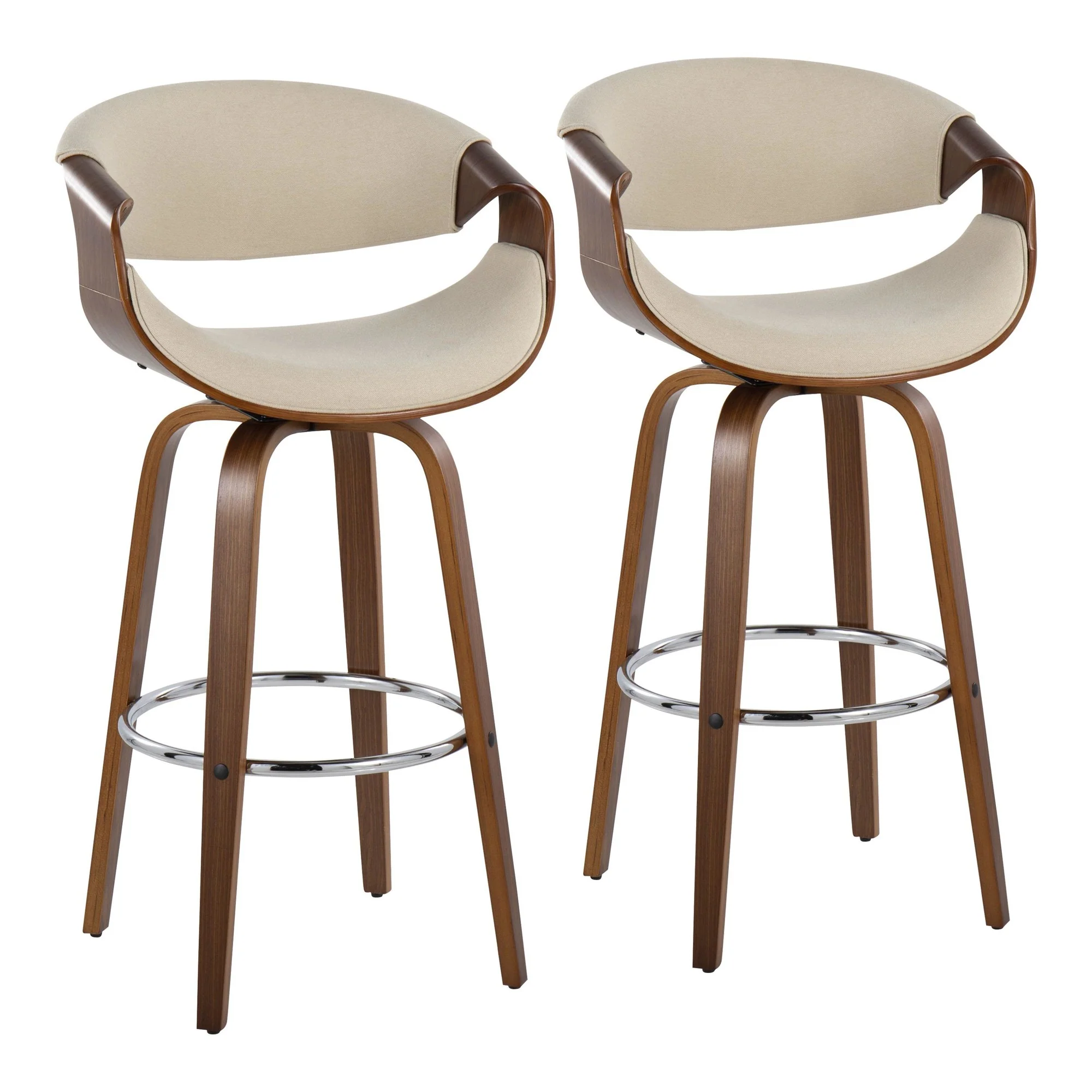 Curvini 30'' Barstool - Set of 2 Blue By LumiSource - Image 12