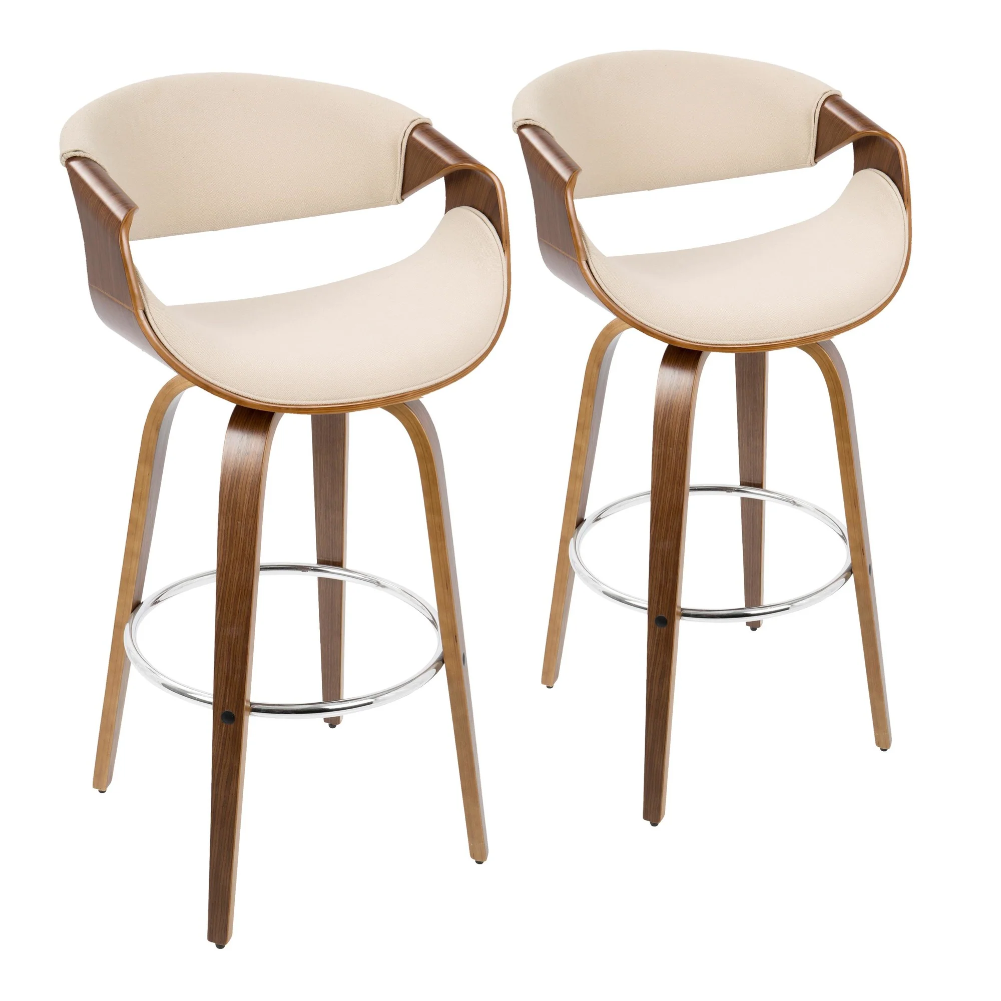 Curvini 30'' Barstool - Set of 2 Blue By LumiSource - Image 18