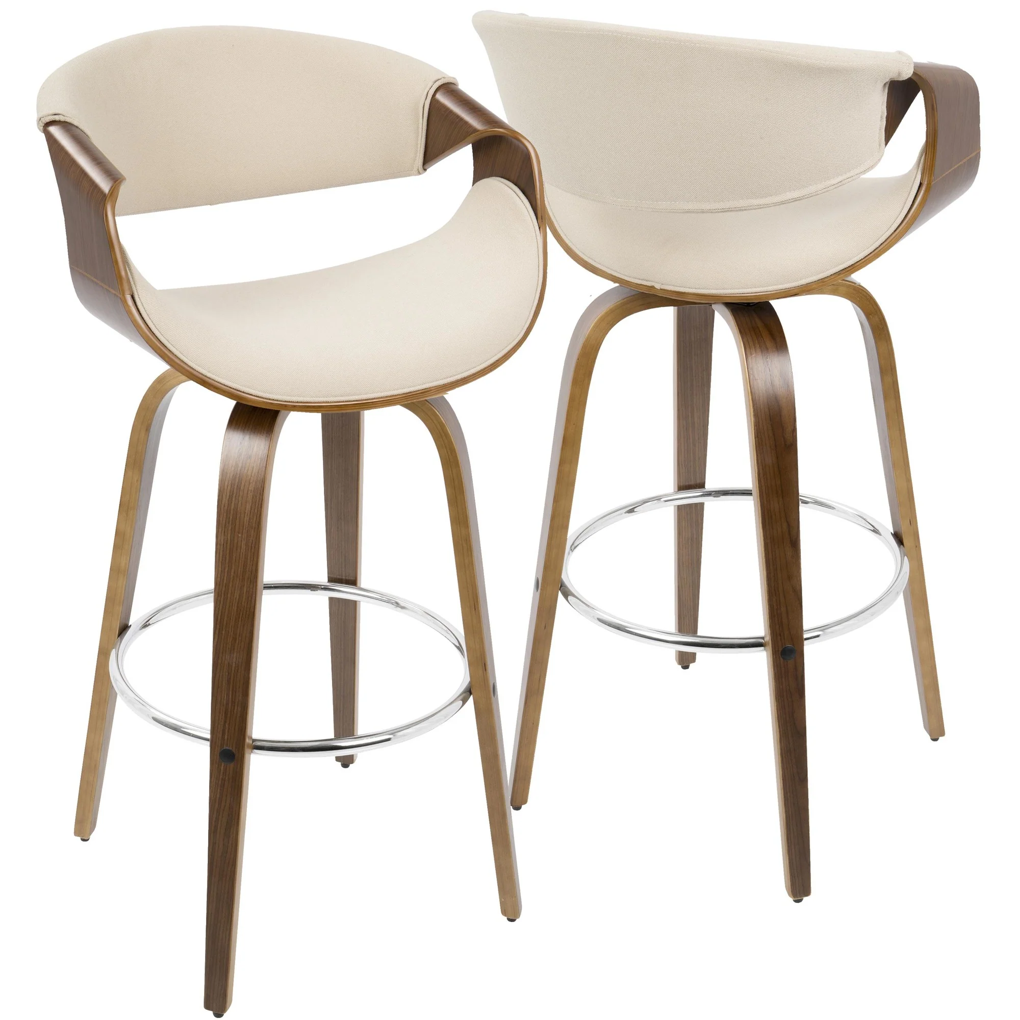 Curvini 30'' Barstool - Set of 2 Blue By LumiSource - Image 20