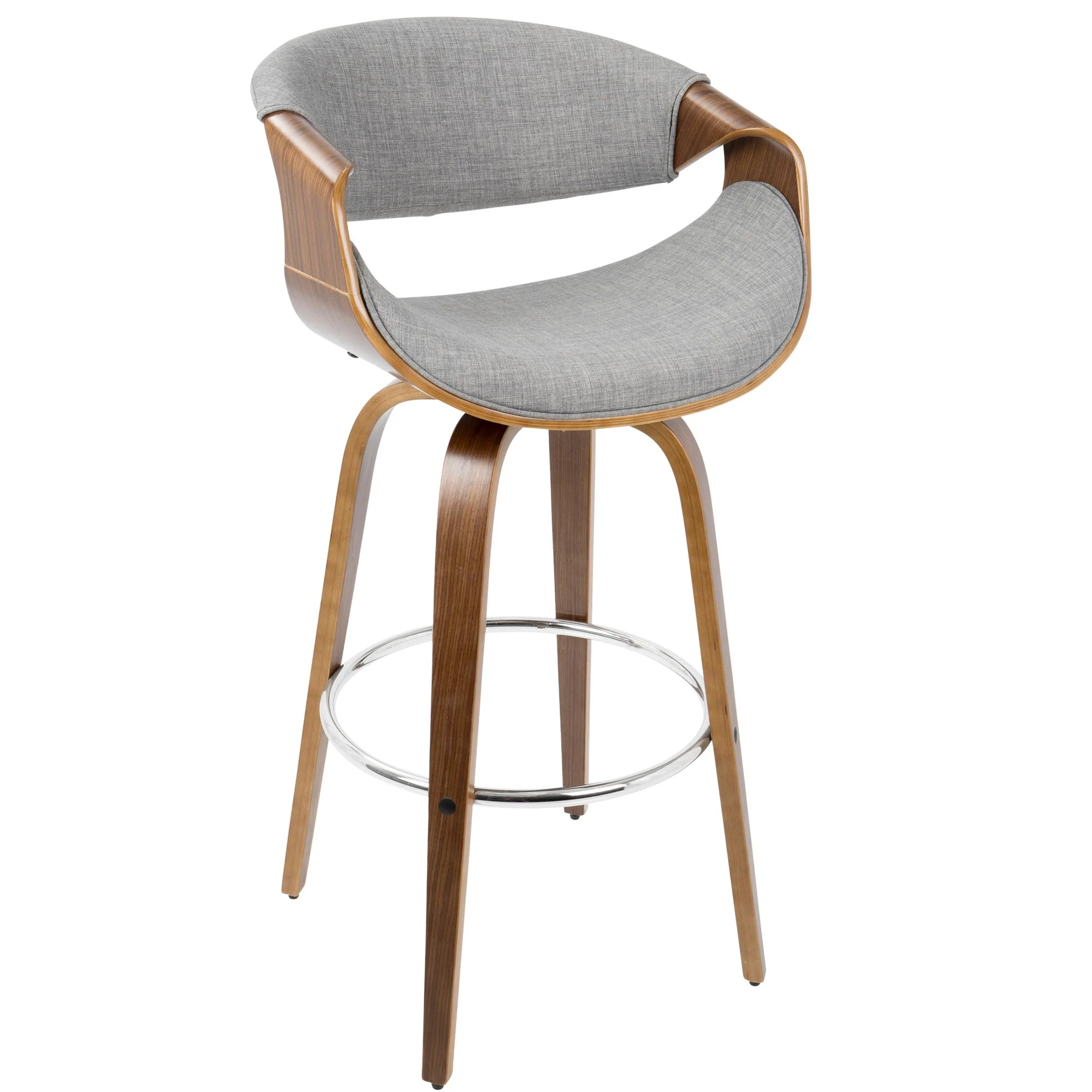 Curvini 30'' Barstool - Set of 2 Blue By LumiSource - Image 30