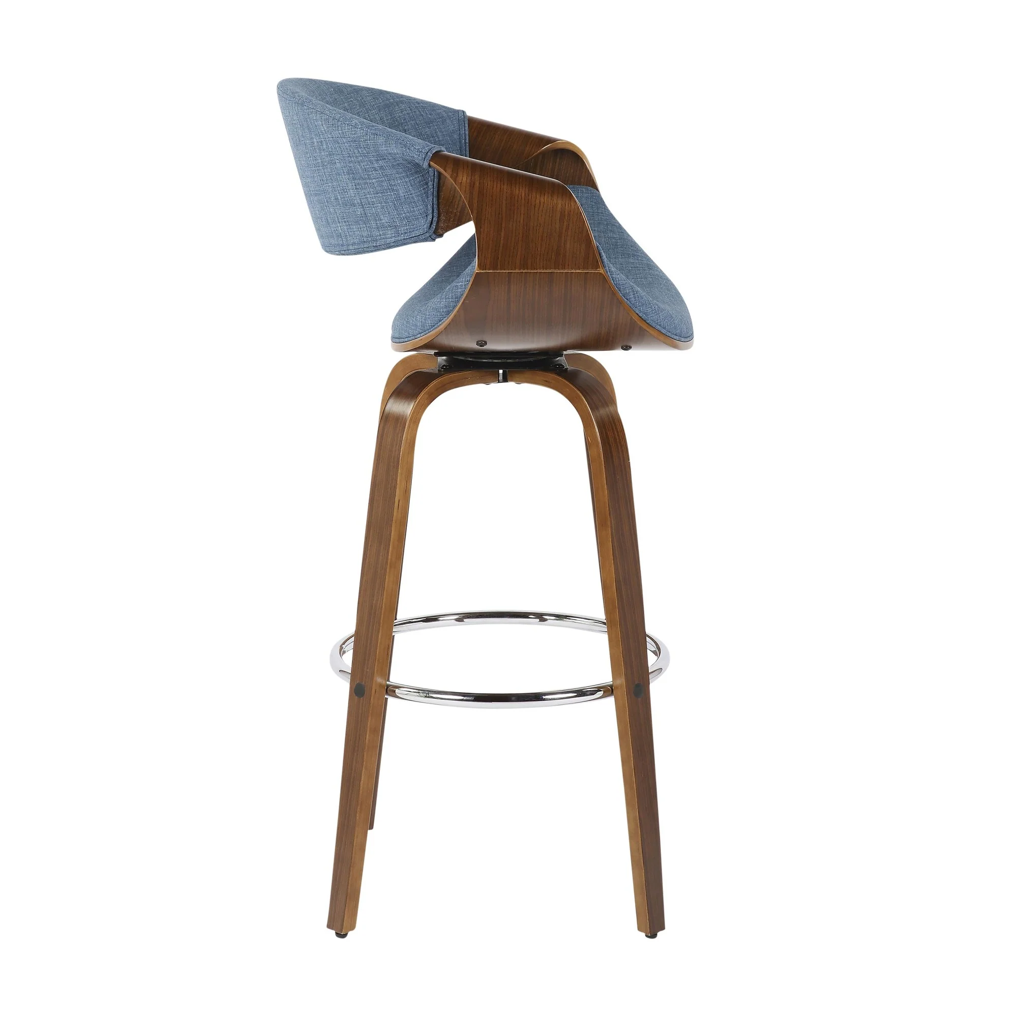 Curvini 30'' Barstool - Set of 2 Blue By LumiSource - Image 9
