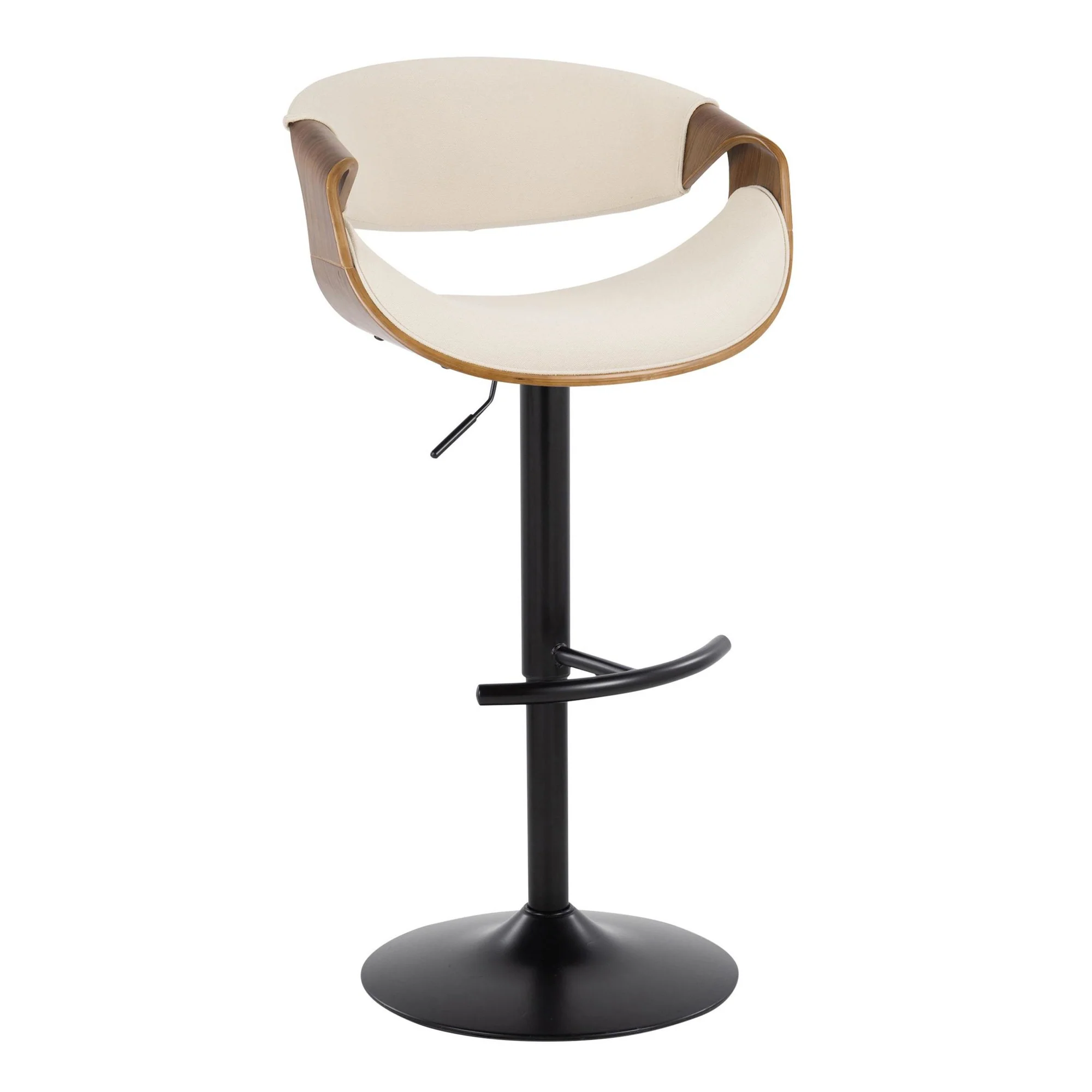 Curvo Adjustable Barstool - Set of 2 By LumiSource - BS-CURVO-RT2 BKWLBU2 - Image 22