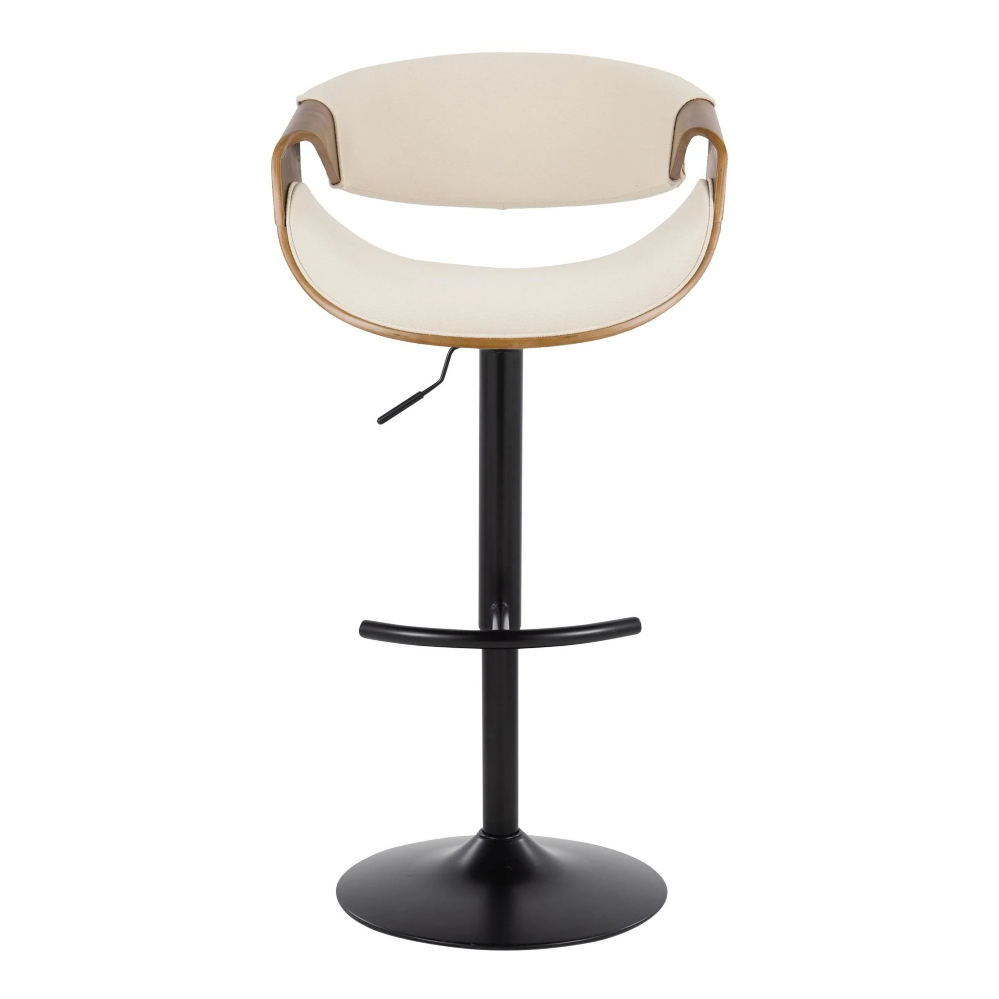 Curvo Adjustable Barstool - Set of 2 By LumiSource - BS-CURVO-RT2 BKWLBU2 - Image 25