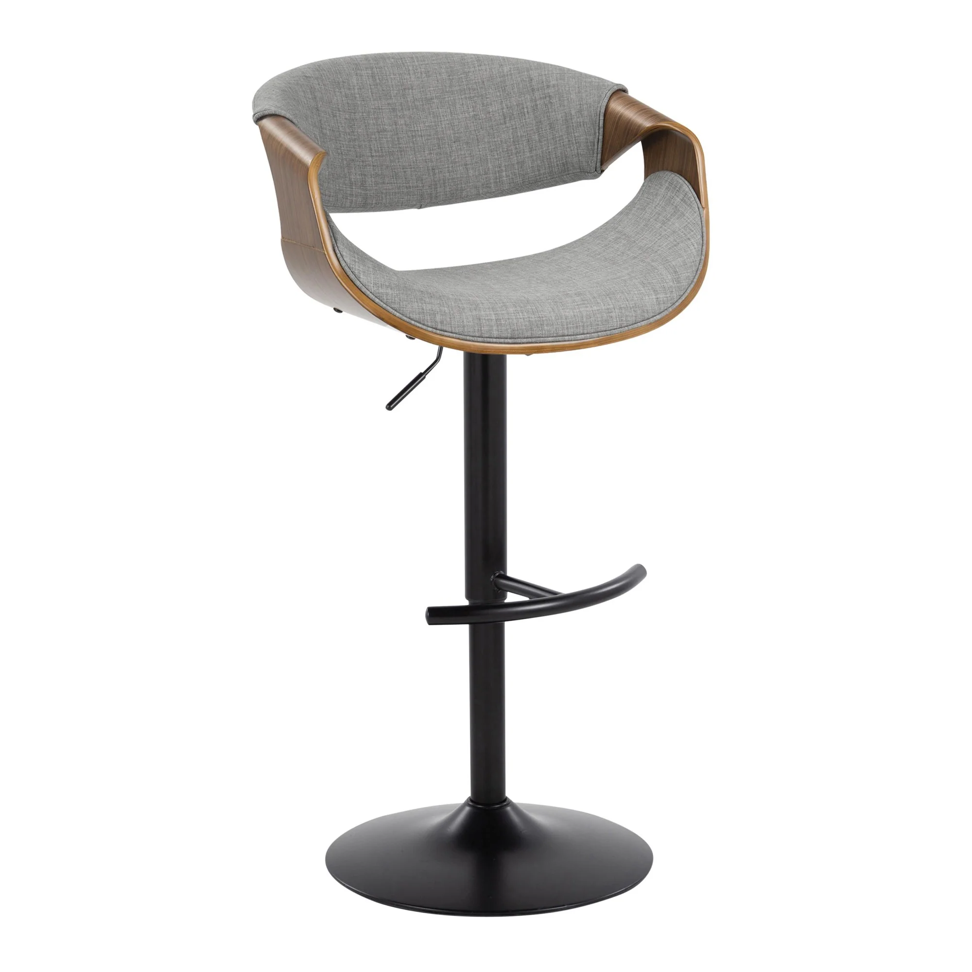 Curvo Adjustable Barstool - Set of 2 By LumiSource - BS-CURVO-RT2 BKWLBU2 - Image 30