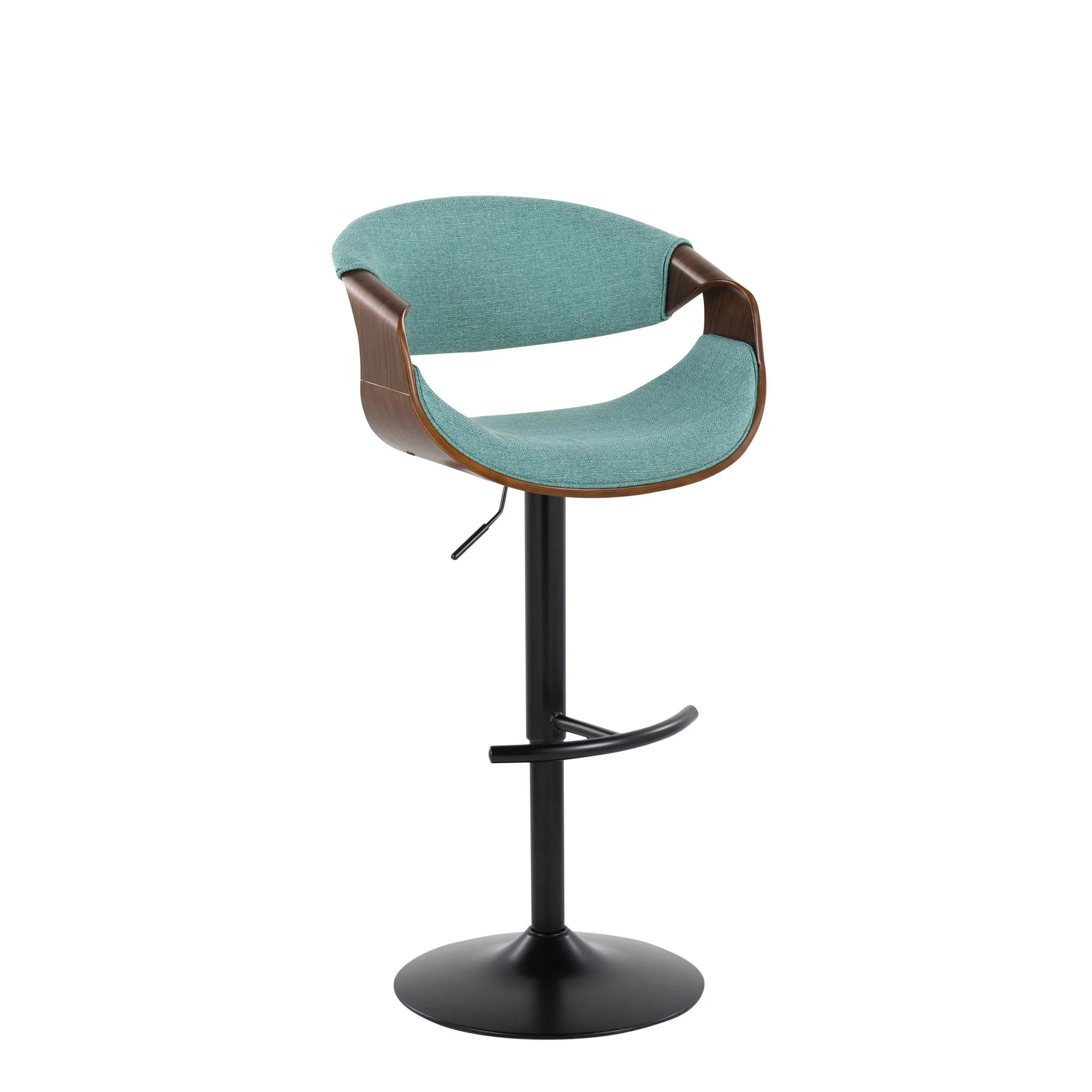 Curvo Adjustable Barstool - Set of 2 By LumiSource - BS-CURVO-RT2 BKWLBU2 - Image 40