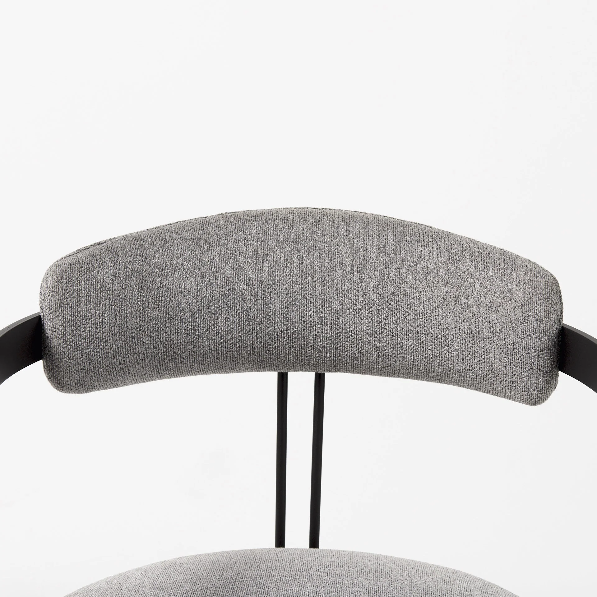 Curvy Gold And White Upholstered Dining Armchair By Homeroots - Image 15
