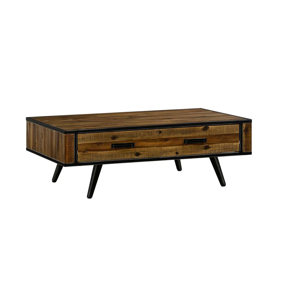 Cusco Rustic Acacia Coffee Table with Drawer By Armen Living - Image 2