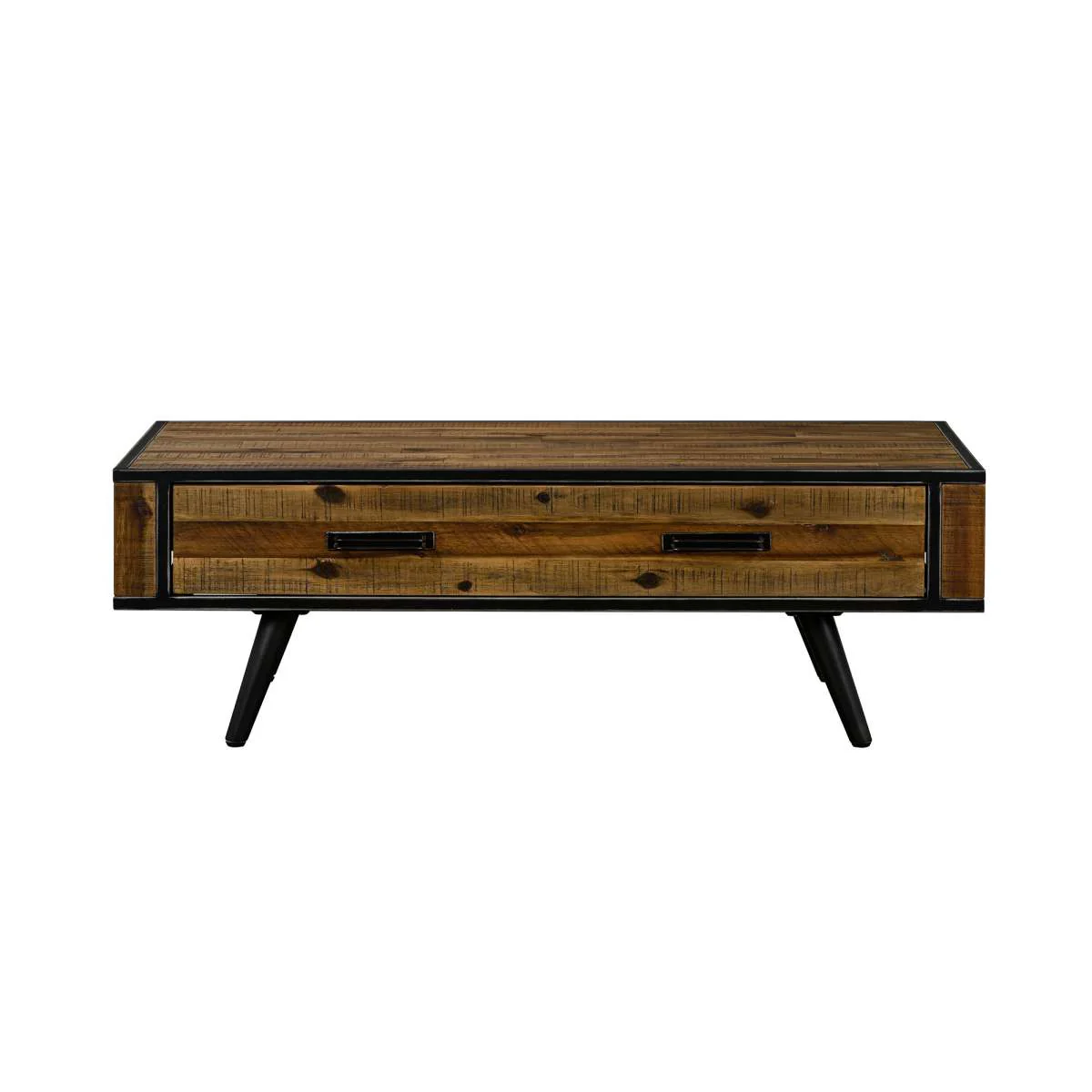 Cusco Rustic Acacia Coffee Table with Drawer By Armen Living - Image 3