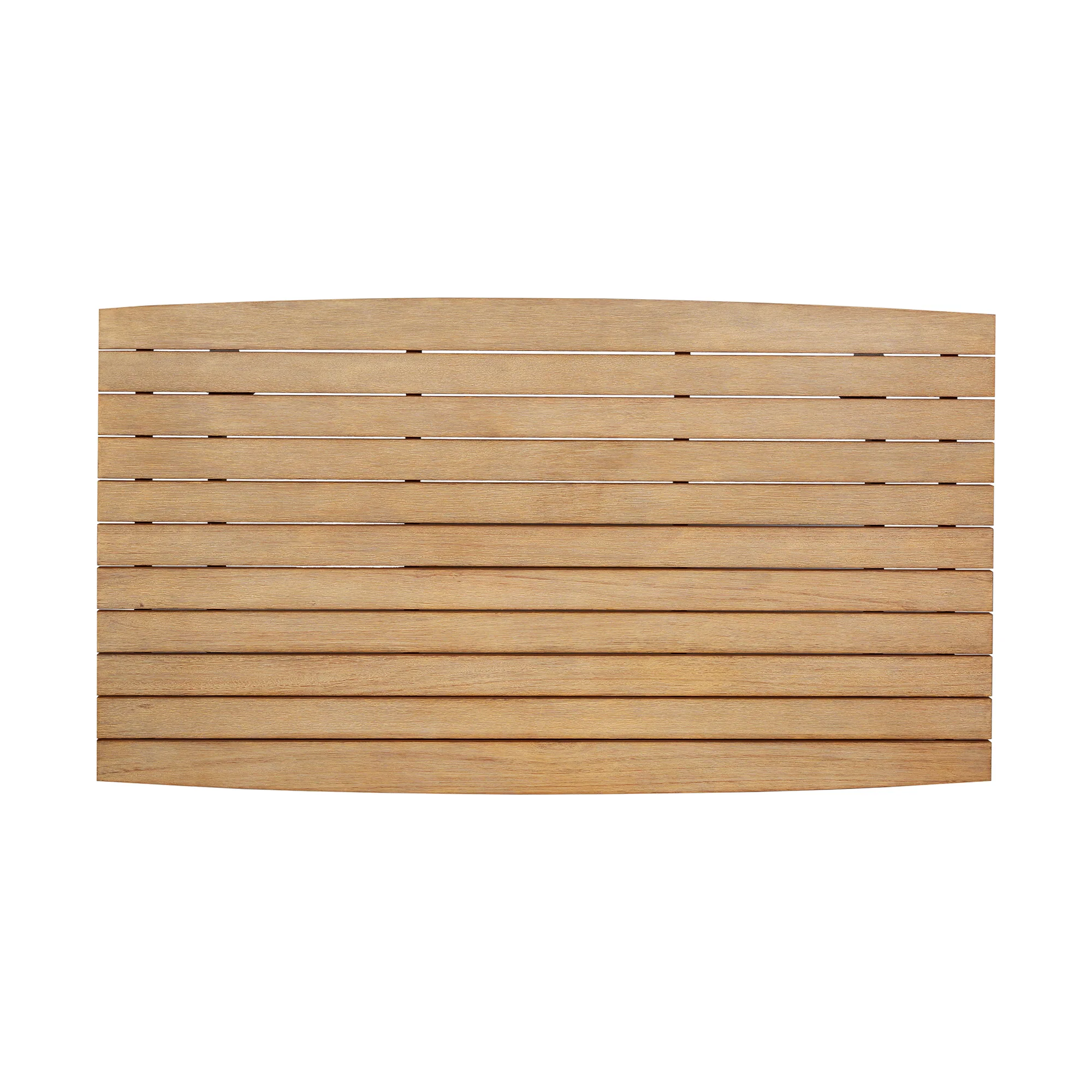 Cypress Outdoor Patio 4 Piece Conversation Set in Blonde Eucalyptus Wood and Light Gray Rope with Ivory Olefin Cushions By Armen Living - Image 9