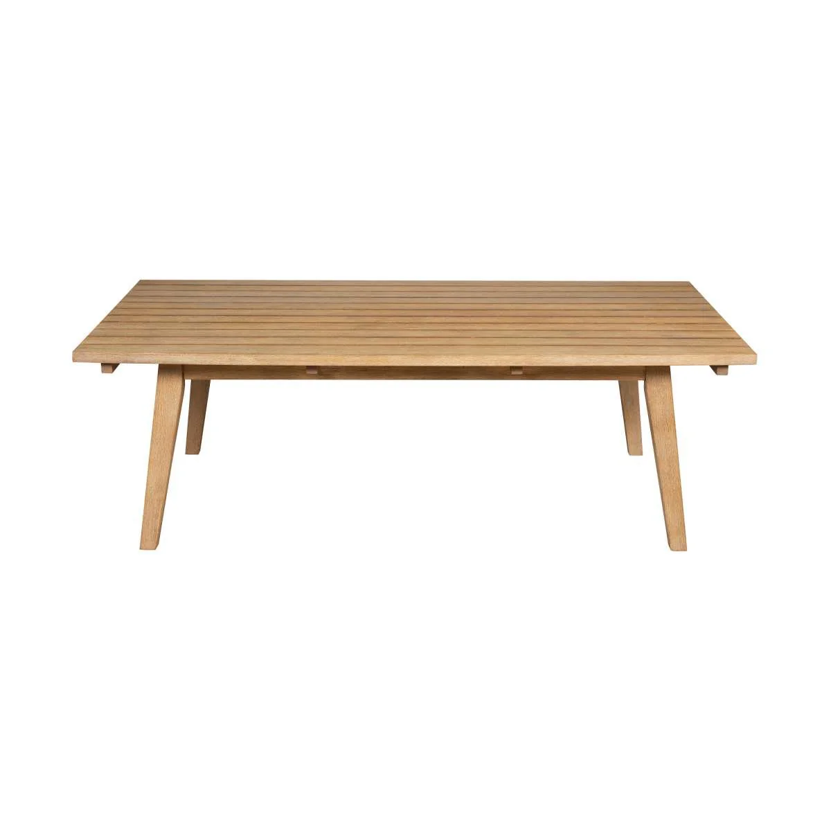 Cypress Outdoor Patio Coffee Table in Blonde Eucalyptus Wood By Armen Living - Image 3