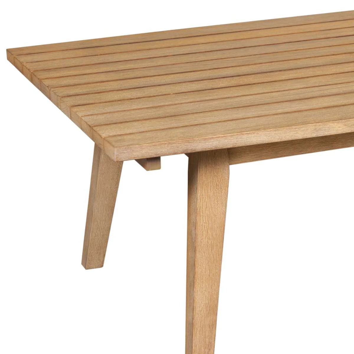 Cypress Outdoor Patio Coffee Table in Blonde Eucalyptus Wood By Armen Living - Image 5
