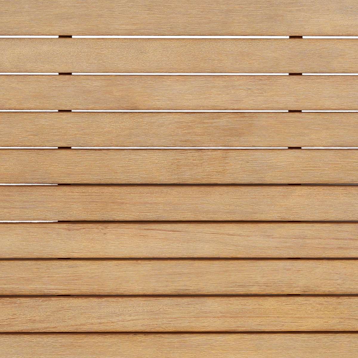 Cypress Outdoor Patio Coffee Table in Blonde Eucalyptus Wood By Armen Living - Image 7