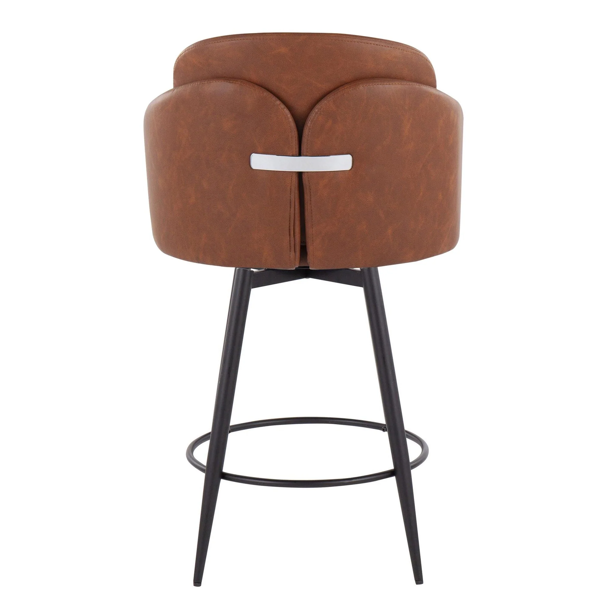 Dahlia 26" Fixed-Height Counter Stool - Set of 2 Black By LumiSource - B26-DAHLIAPU-55ZQ2 BKBK2 - Image 14