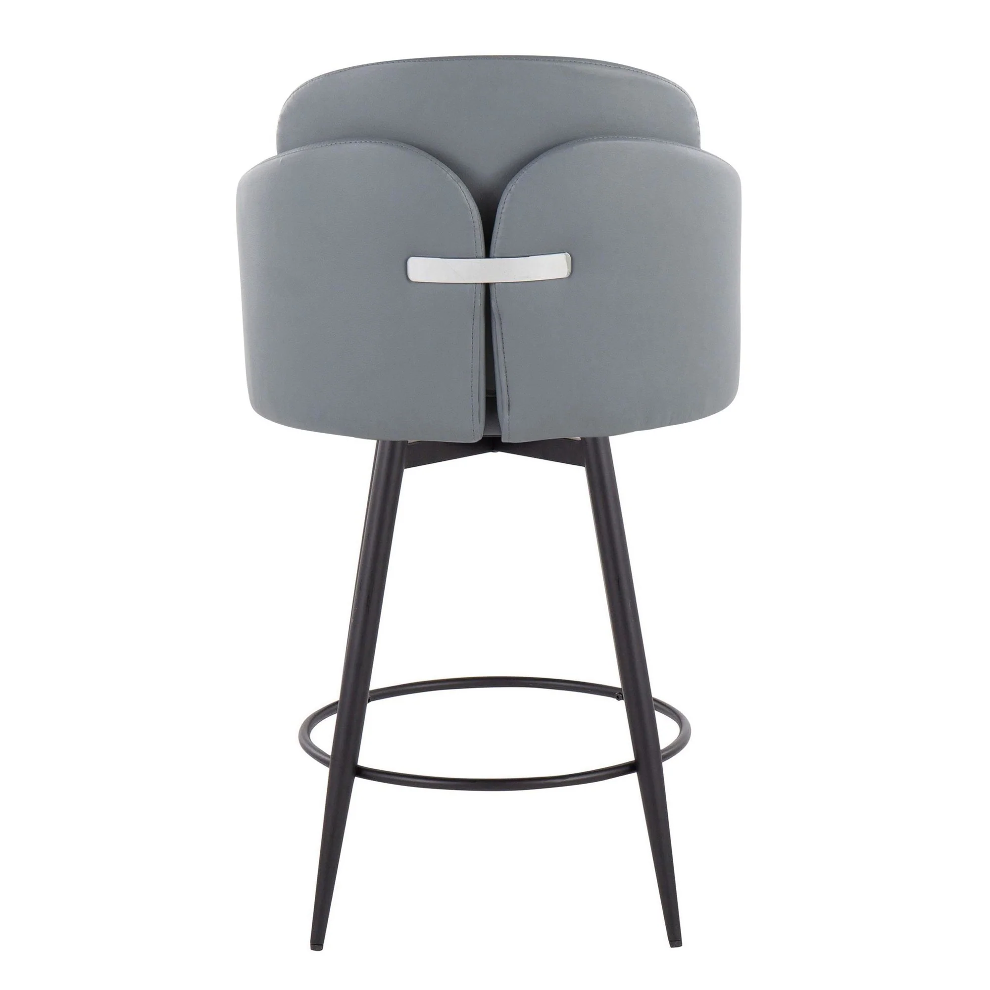 Dahlia 26" Fixed-Height Counter Stool - Set of 2 Black By LumiSource - B26-DAHLIAPU-55ZQ2 BKBK2 - Image 21