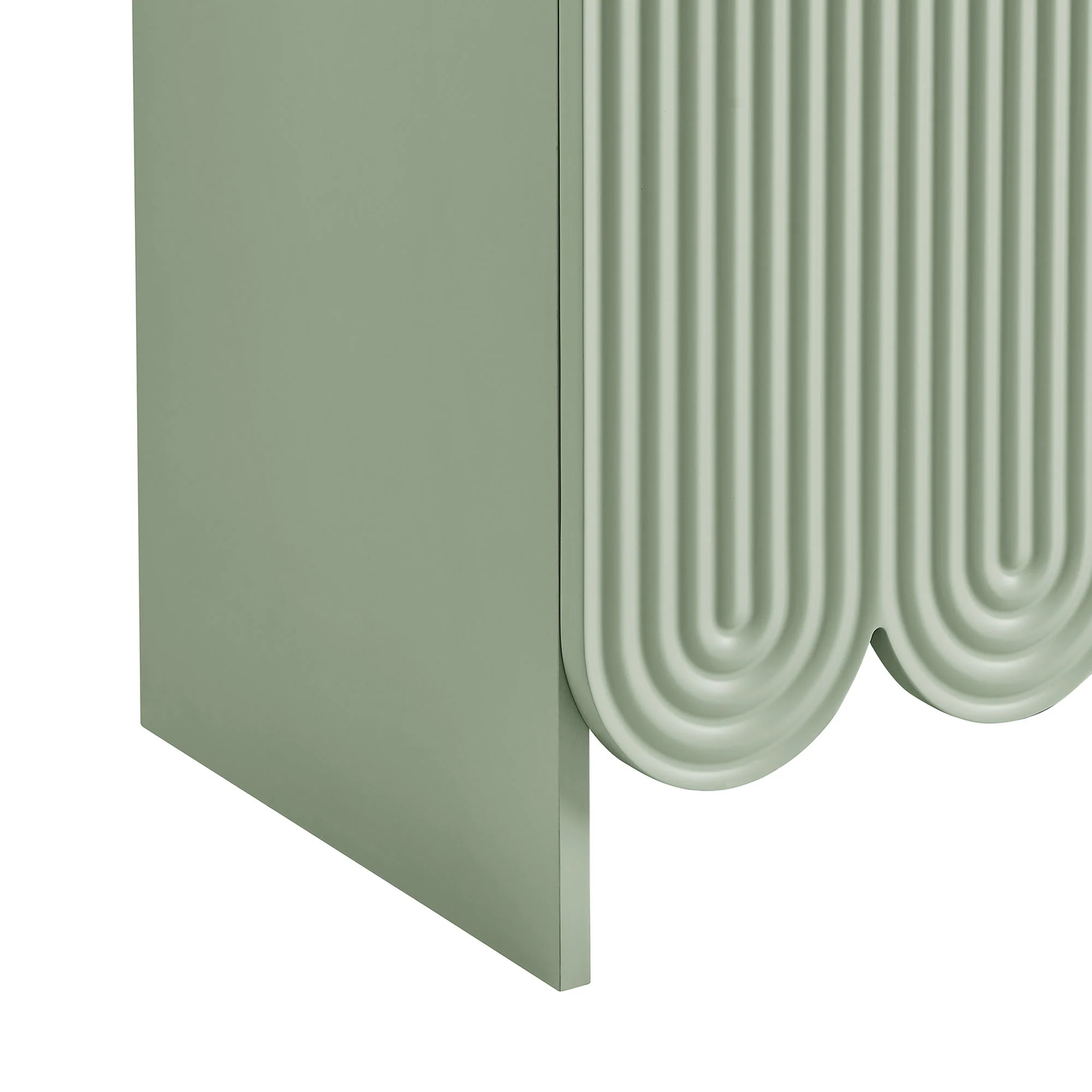 Dahlia 78 Inch Fluted and Scalloped Arched Storage Cabinet by Modway - Image 15