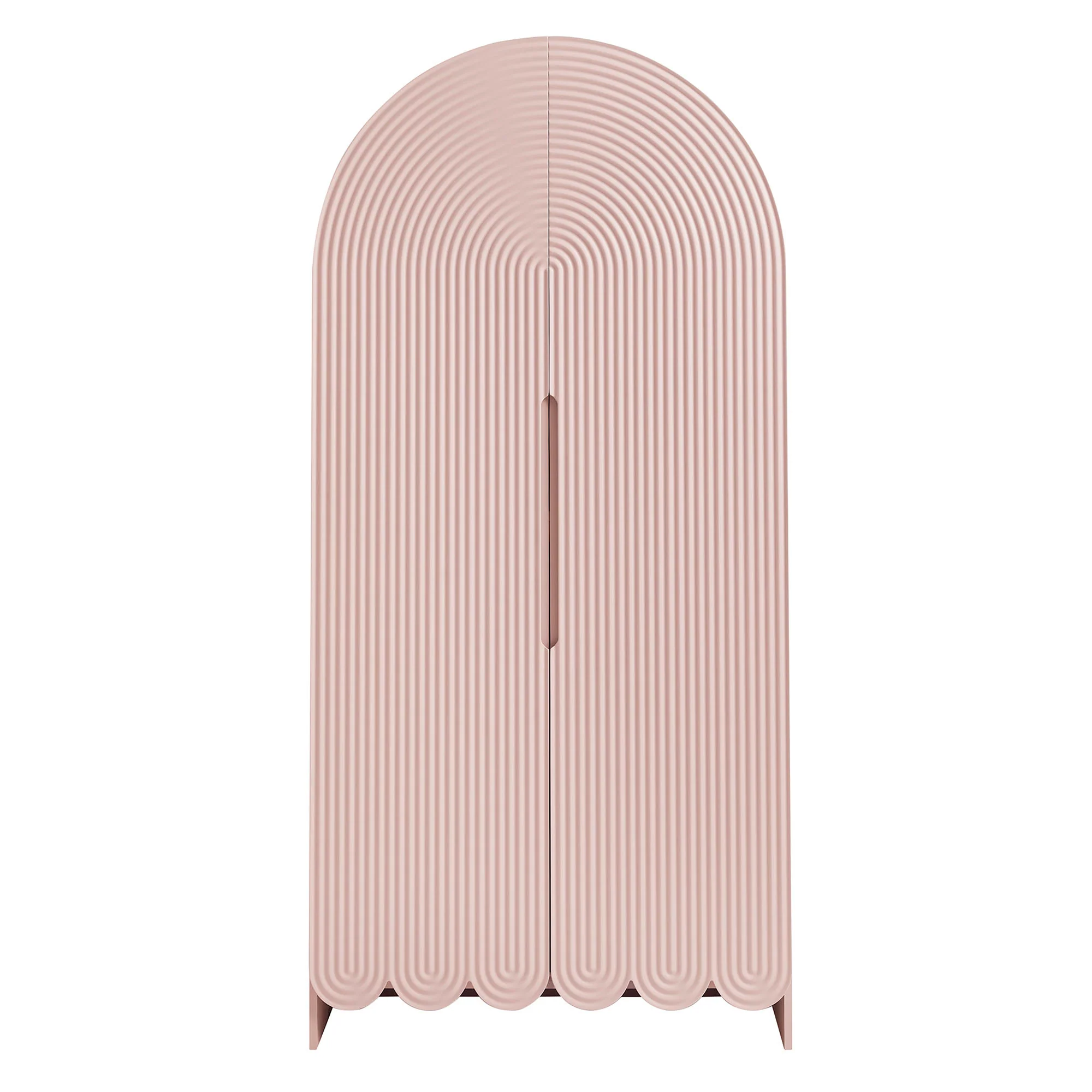 Dahlia 78 Inch Fluted and Scalloped Arched Storage Cabinet by Modway - Image 23