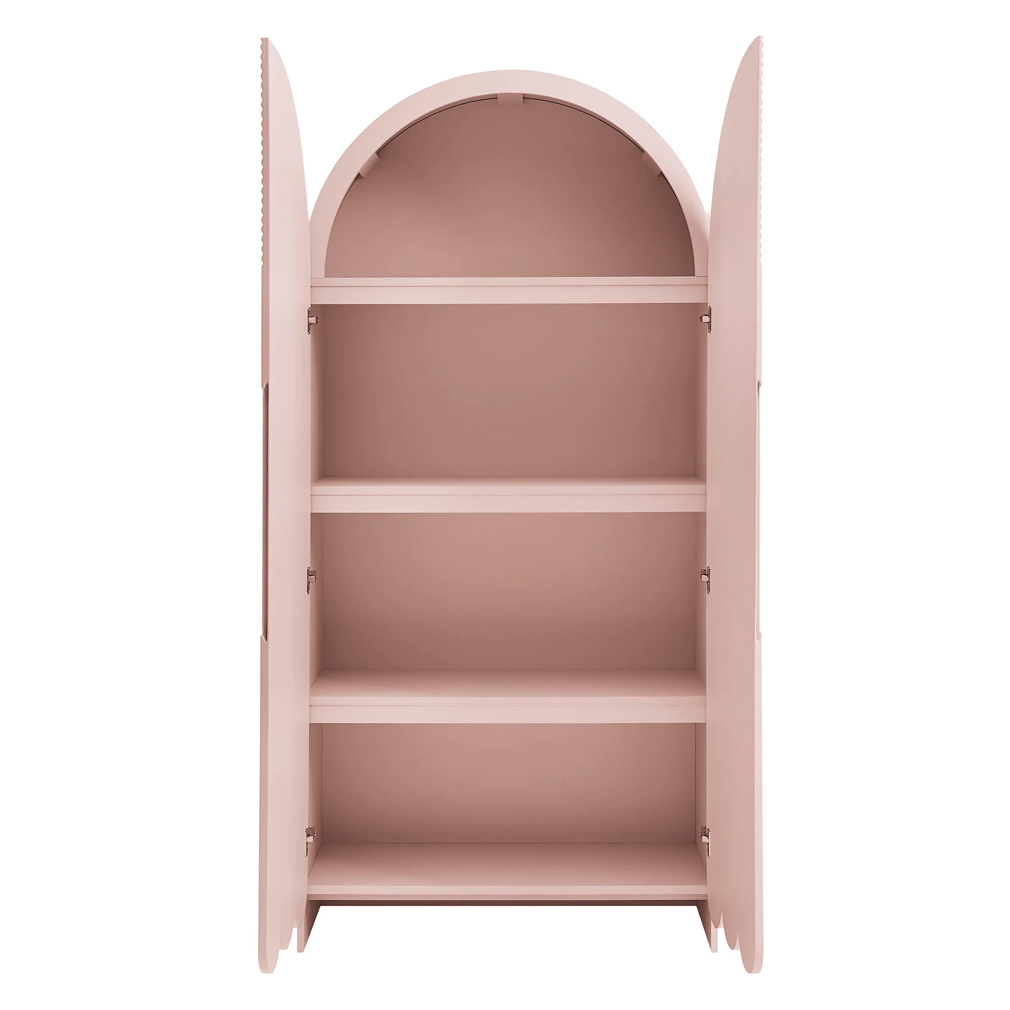 Dahlia 78 Inch Fluted and Scalloped Arched Storage Cabinet by Modway - Image 24