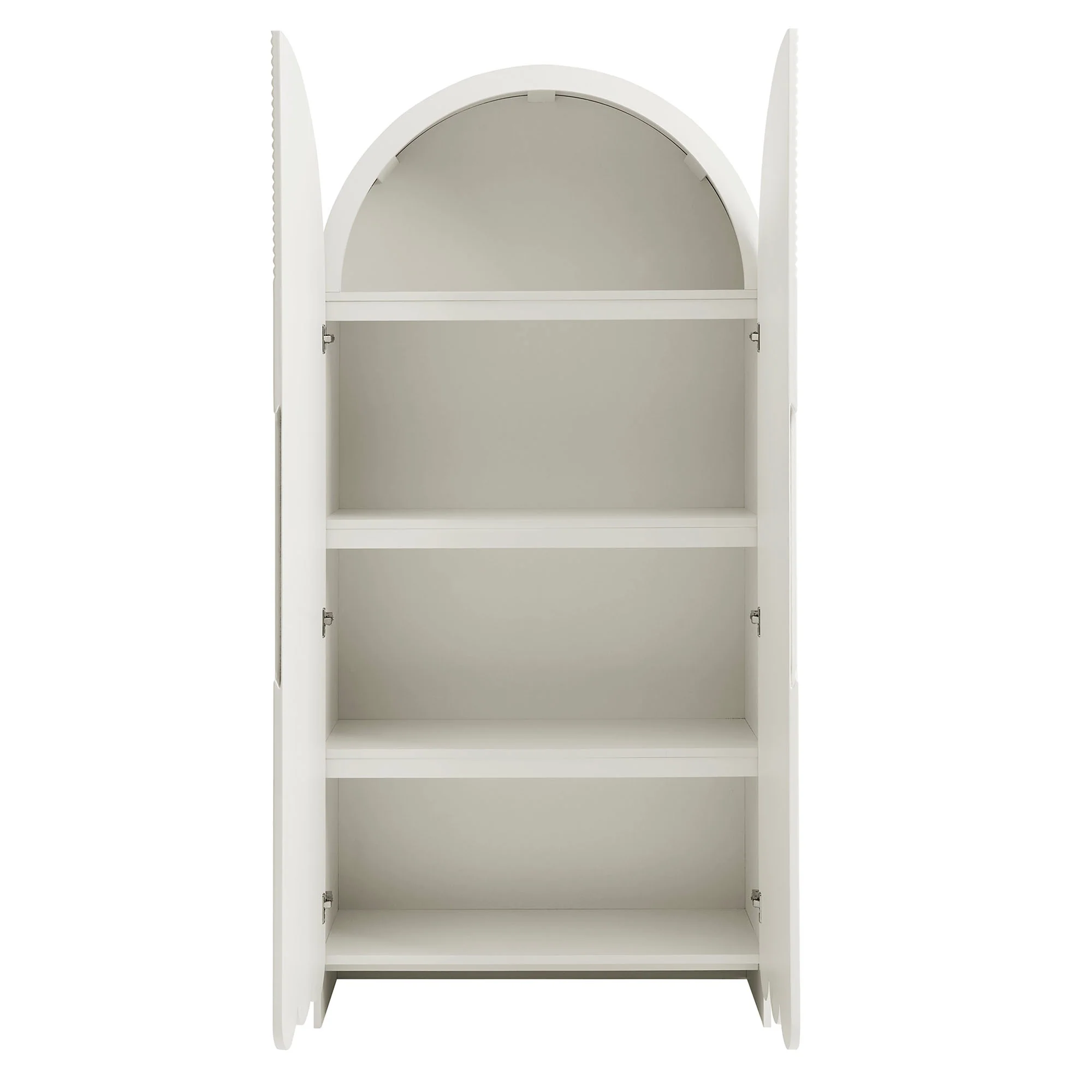 Dahlia 78 Inch Fluted and Scalloped Arched Storage Cabinet by Modway - Image 34