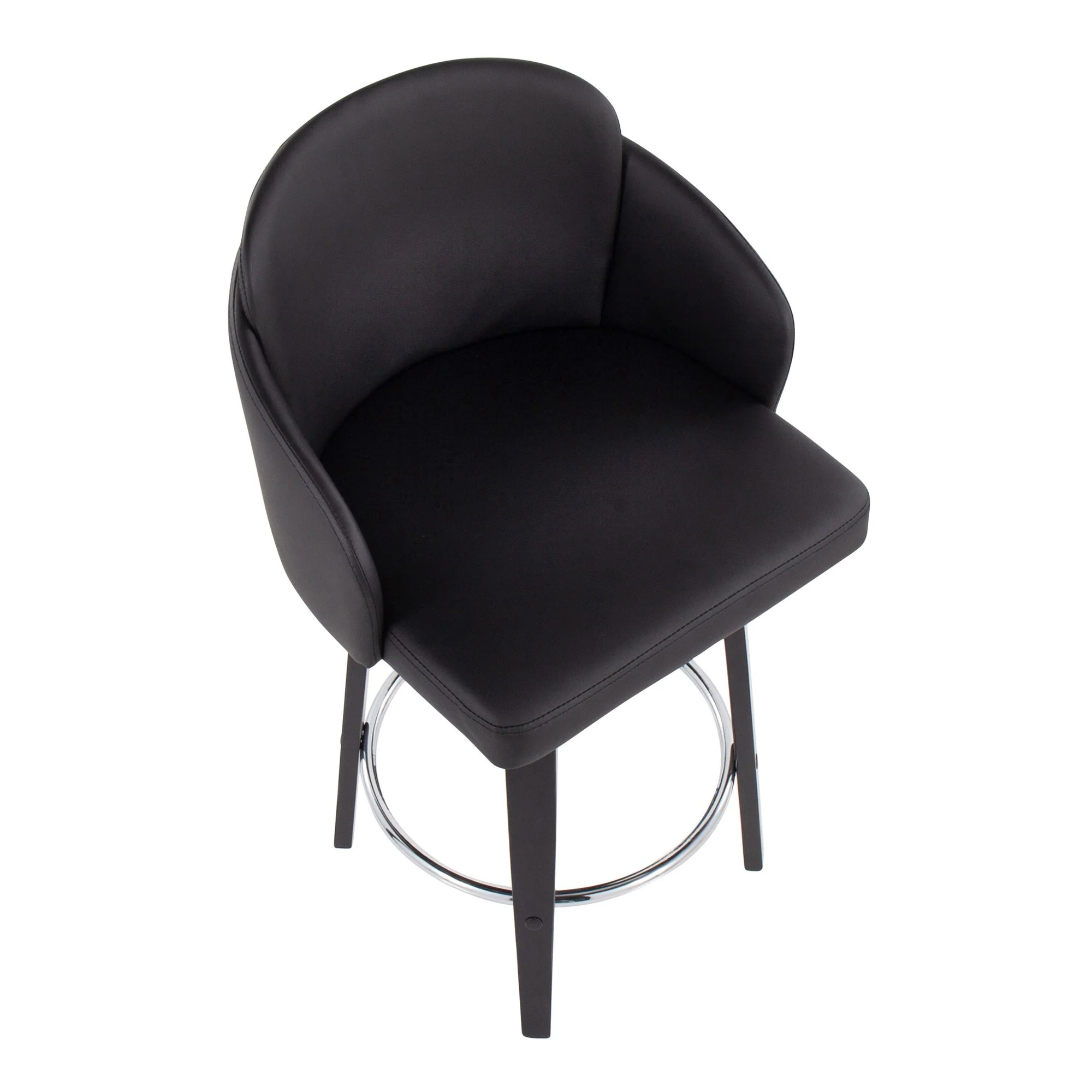 Dahlia Counter Stool - Set of 2 Black By LumiSource - B26-DAHLIA-R2 BKPUBK2 - Image 3