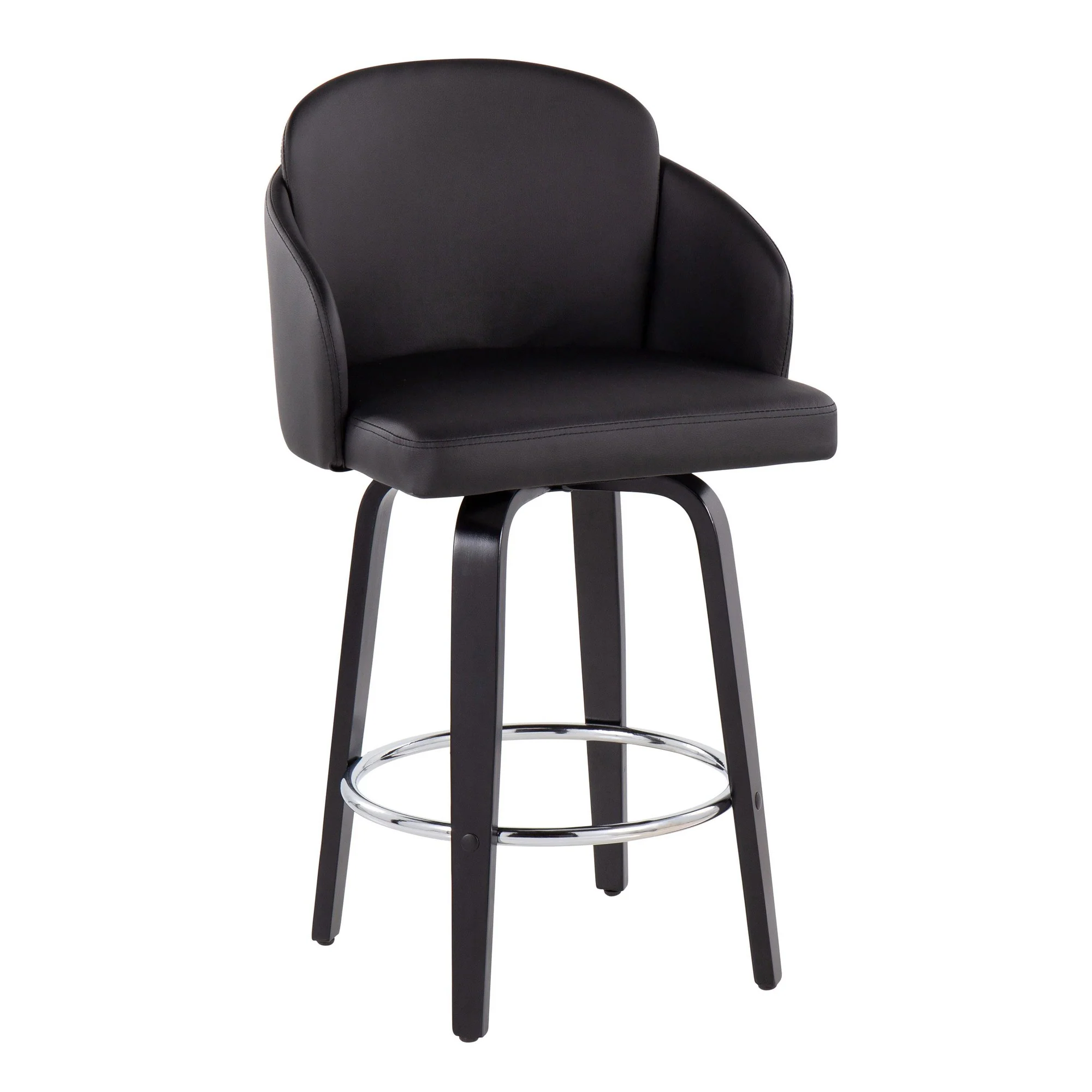 Dahlia Counter Stool - Set of 2 Black By LumiSource - B26-DAHLIA-R2 BKPUBK2 - Image 5