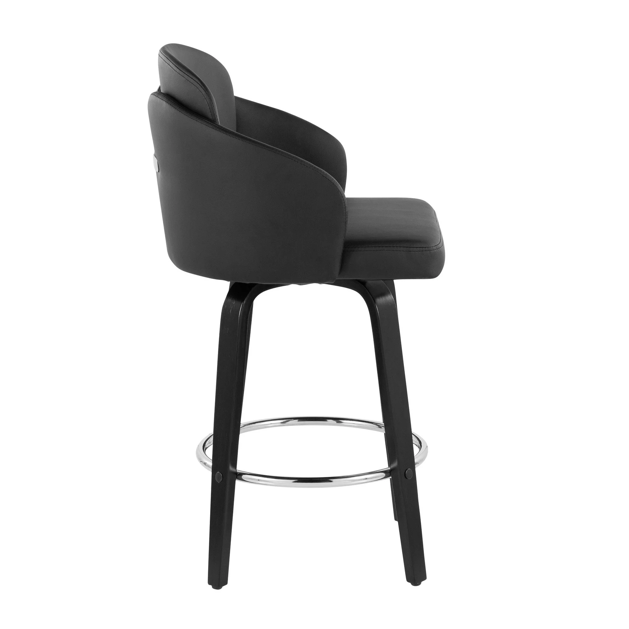 Dahlia Counter Stool - Set of 2 Black By LumiSource - B26-DAHLIA-R2 BKPUBK2 - Image 6