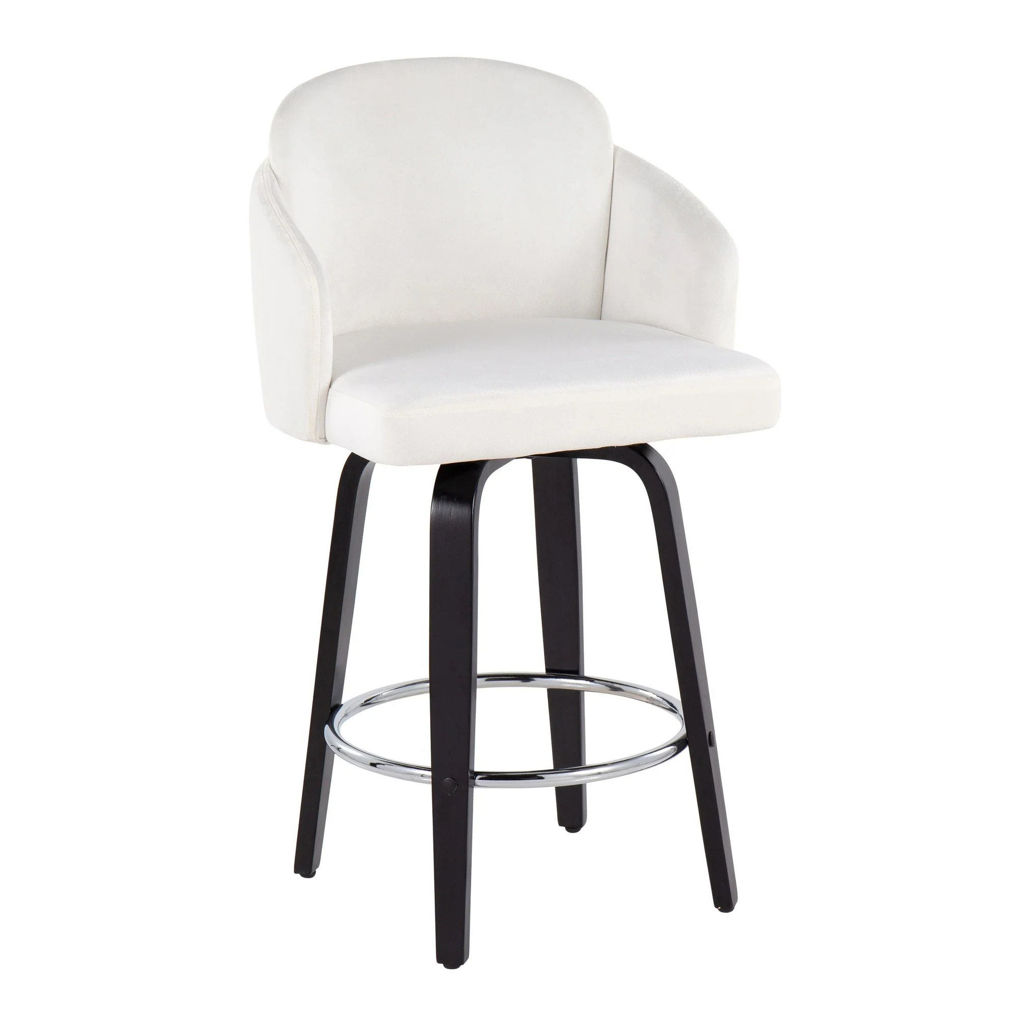 Dahlia Counter Stool - Set of 2 Black By LumiSource - B26-DAHLIA-R2 BKVBK2 - Image 13