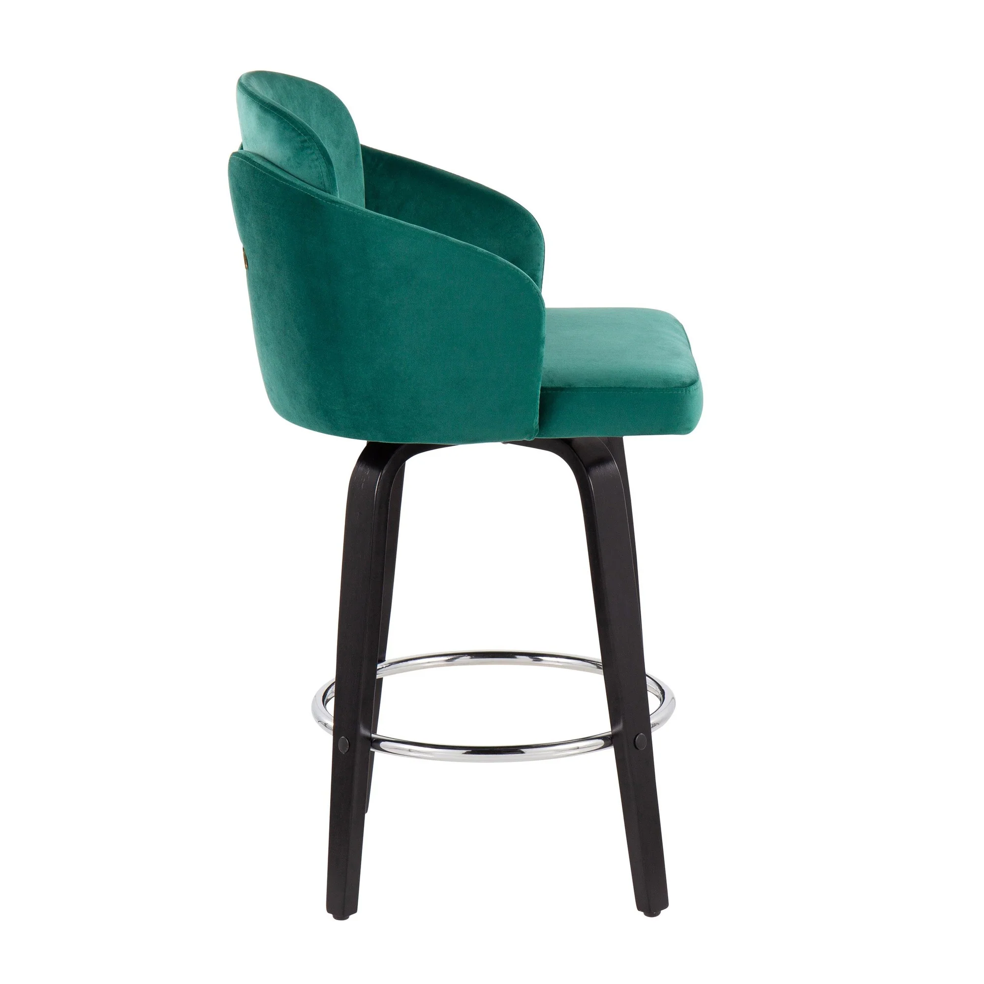 Dahlia Counter Stool - Set of 2 Black By LumiSource - B26-DAHLIA-R2 BKVBK2 - Image 22
