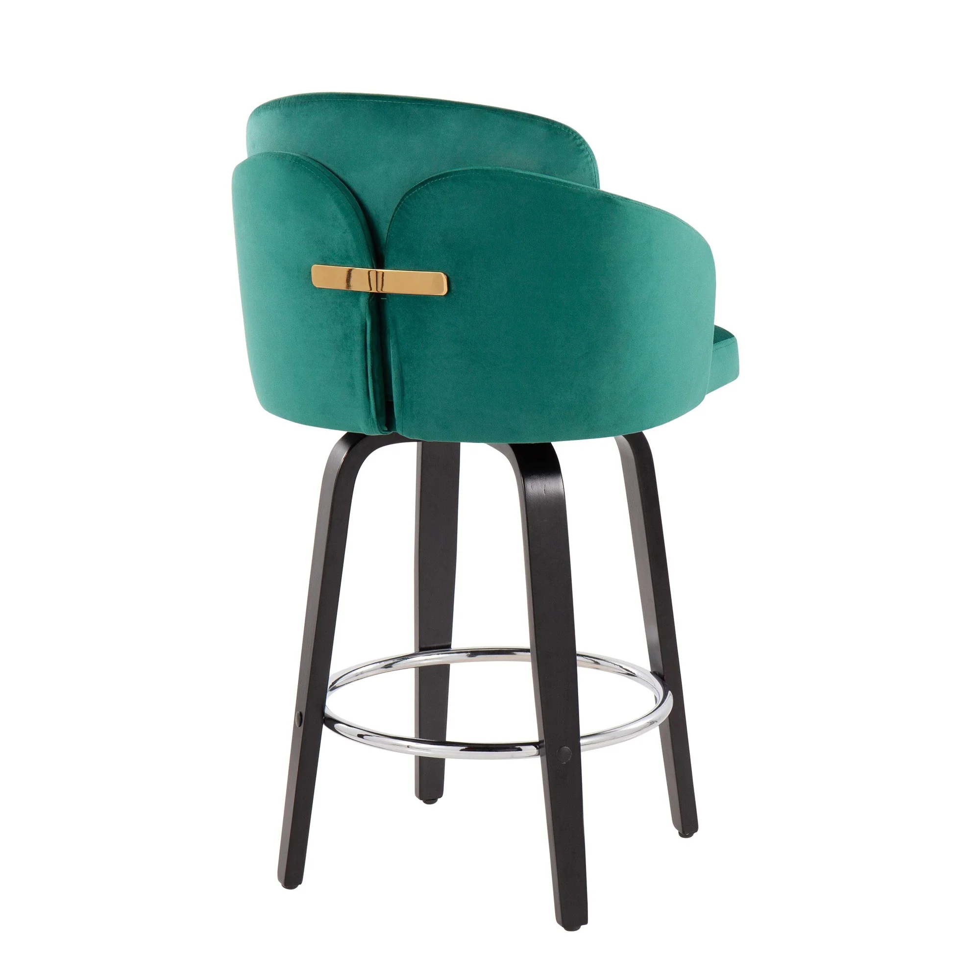 Dahlia Counter Stool - Set of 2 Black By LumiSource - B26-DAHLIA-R2 BKVBK2 - Image 23