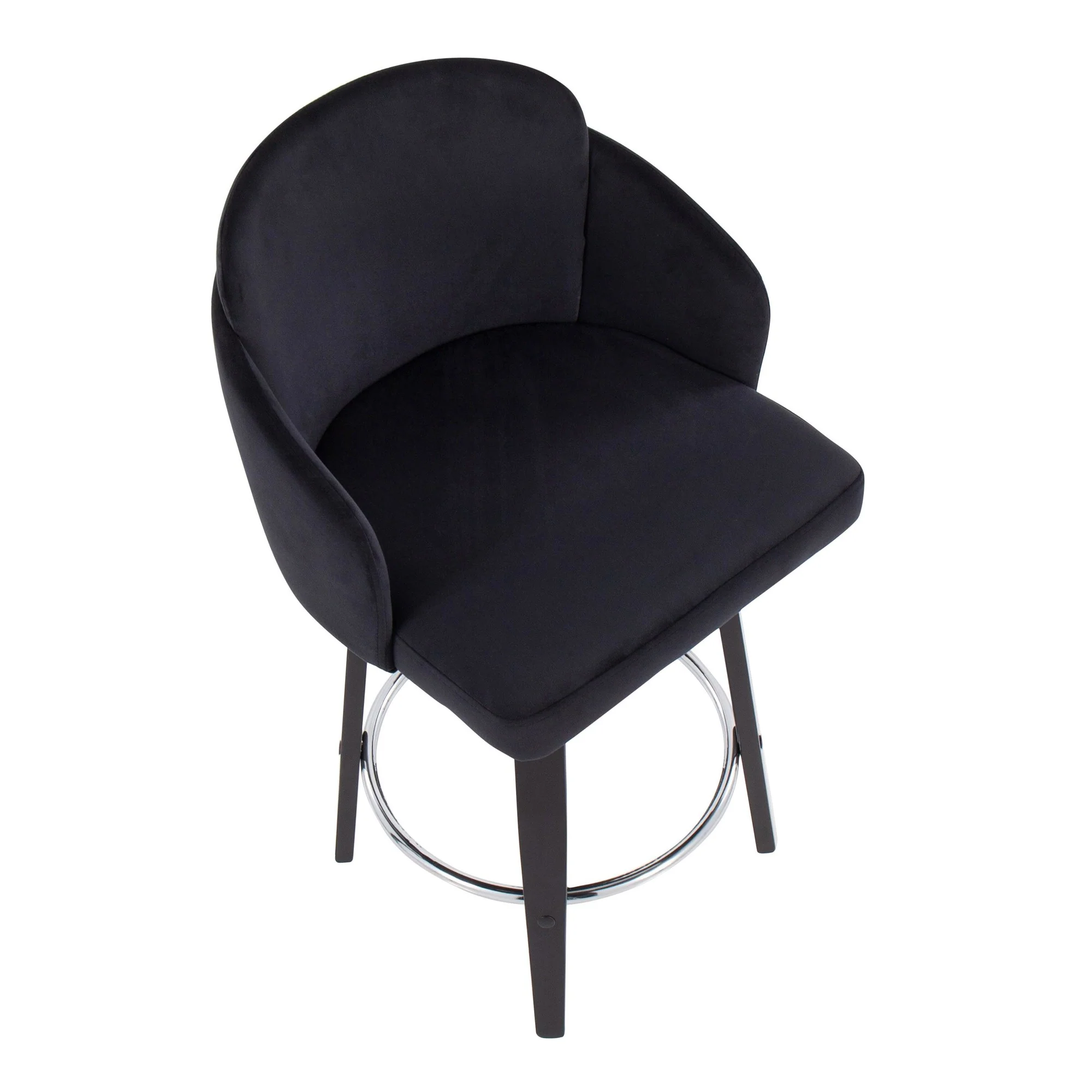 Dahlia Counter Stool - Set of 2 Black By LumiSource - B26-DAHLIA-R2 BKVBK2 - Image 3