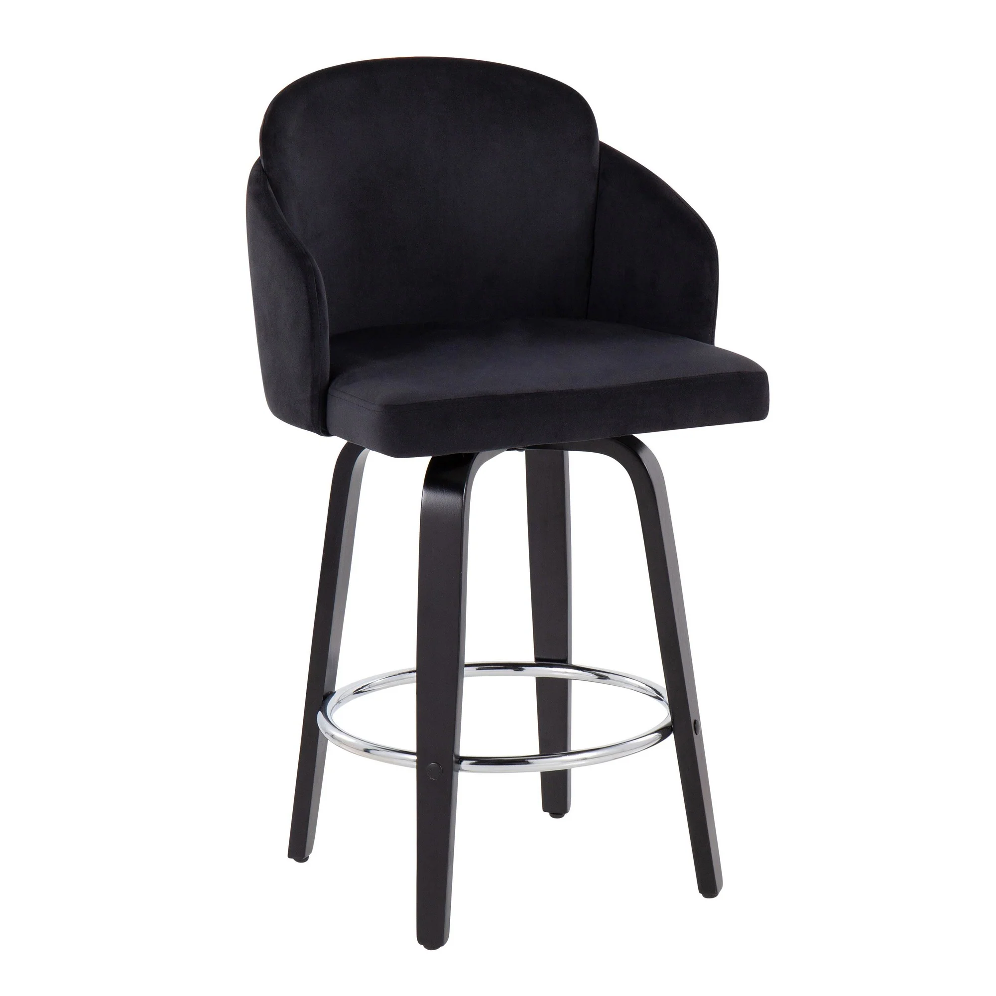 Dahlia Counter Stool - Set of 2 Black By LumiSource - B26-DAHLIA-R2 BKVBK2 - Image 5