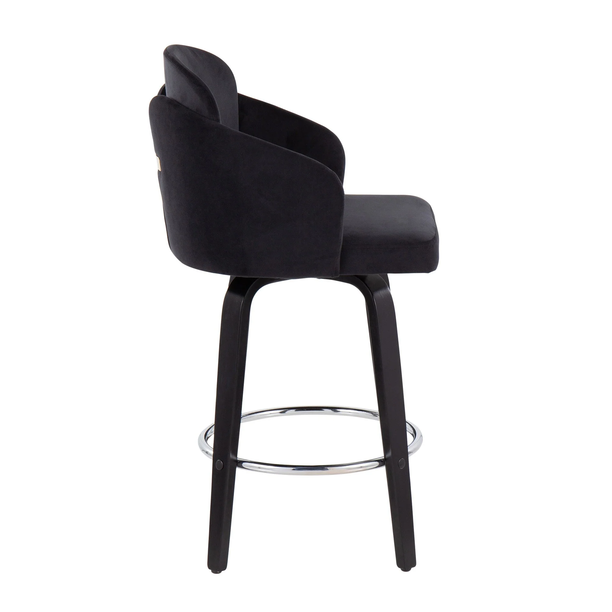 Dahlia Counter Stool - Set of 2 Black By LumiSource - B26-DAHLIA-R2 BKVBK2 - Image 6