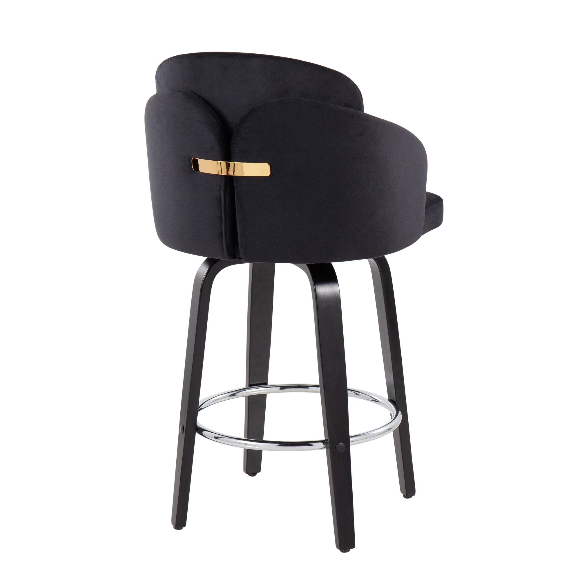 Dahlia Counter Stool - Set of 2 Black By LumiSource - B26-DAHLIA-R2 BKVBK2 - Image 7