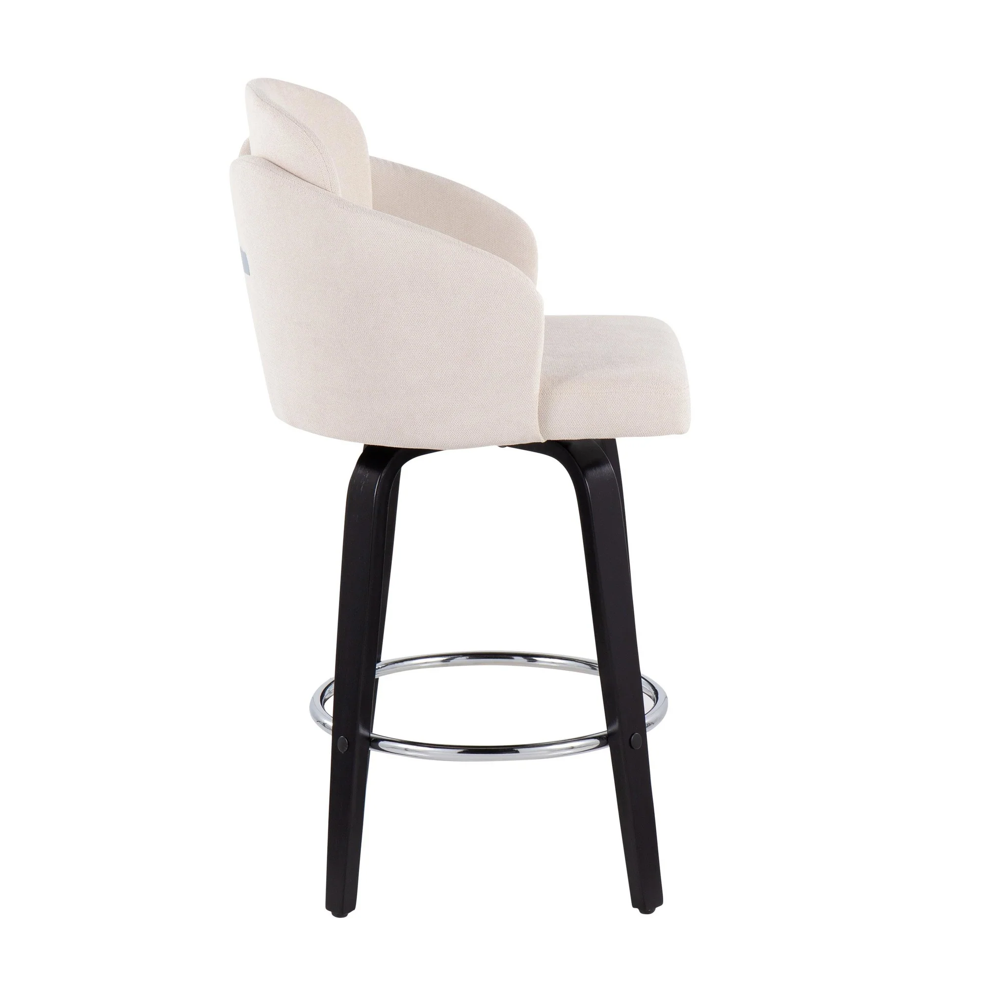 Dahlia Counter Stool - Set of 2 Cream By LumiSource - B26-DAHLIA-R2 BKCR2 - Image 6