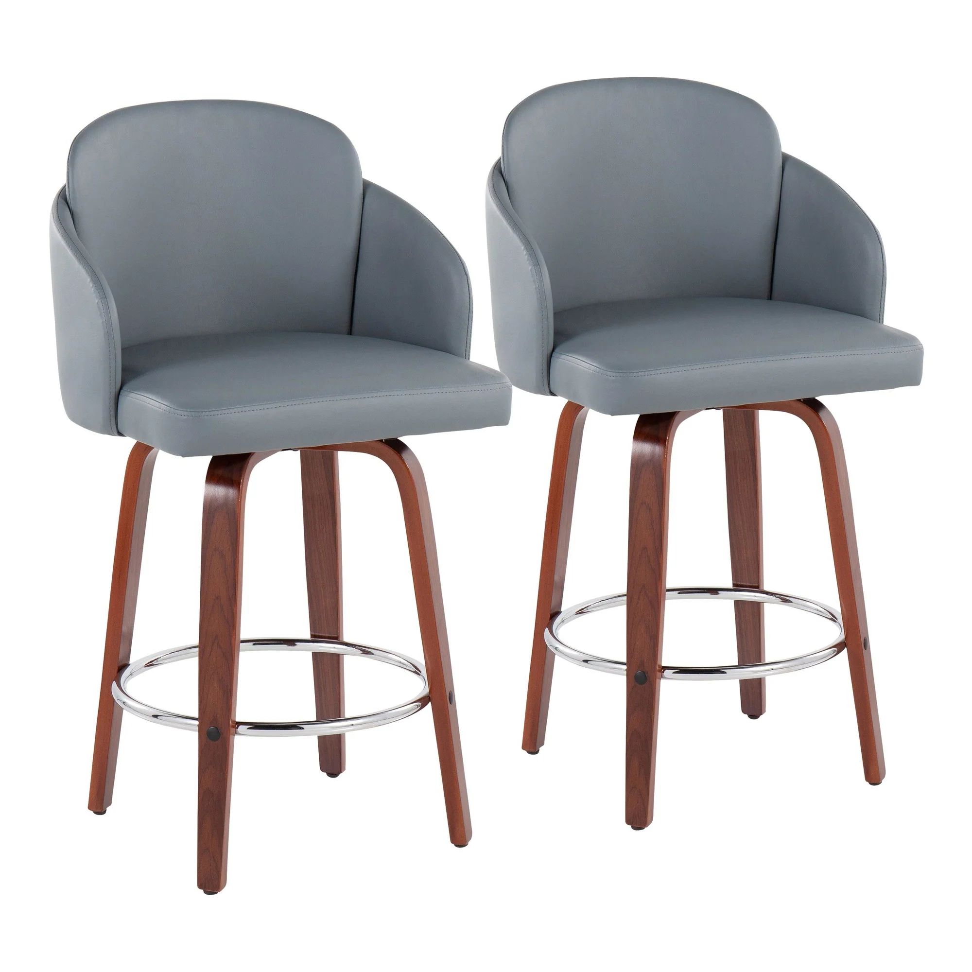 Dahlia Counter Stool - Set of 2 Black By LumiSource - B26-DAHLIA-R2 WLPUBK2 - Image 17