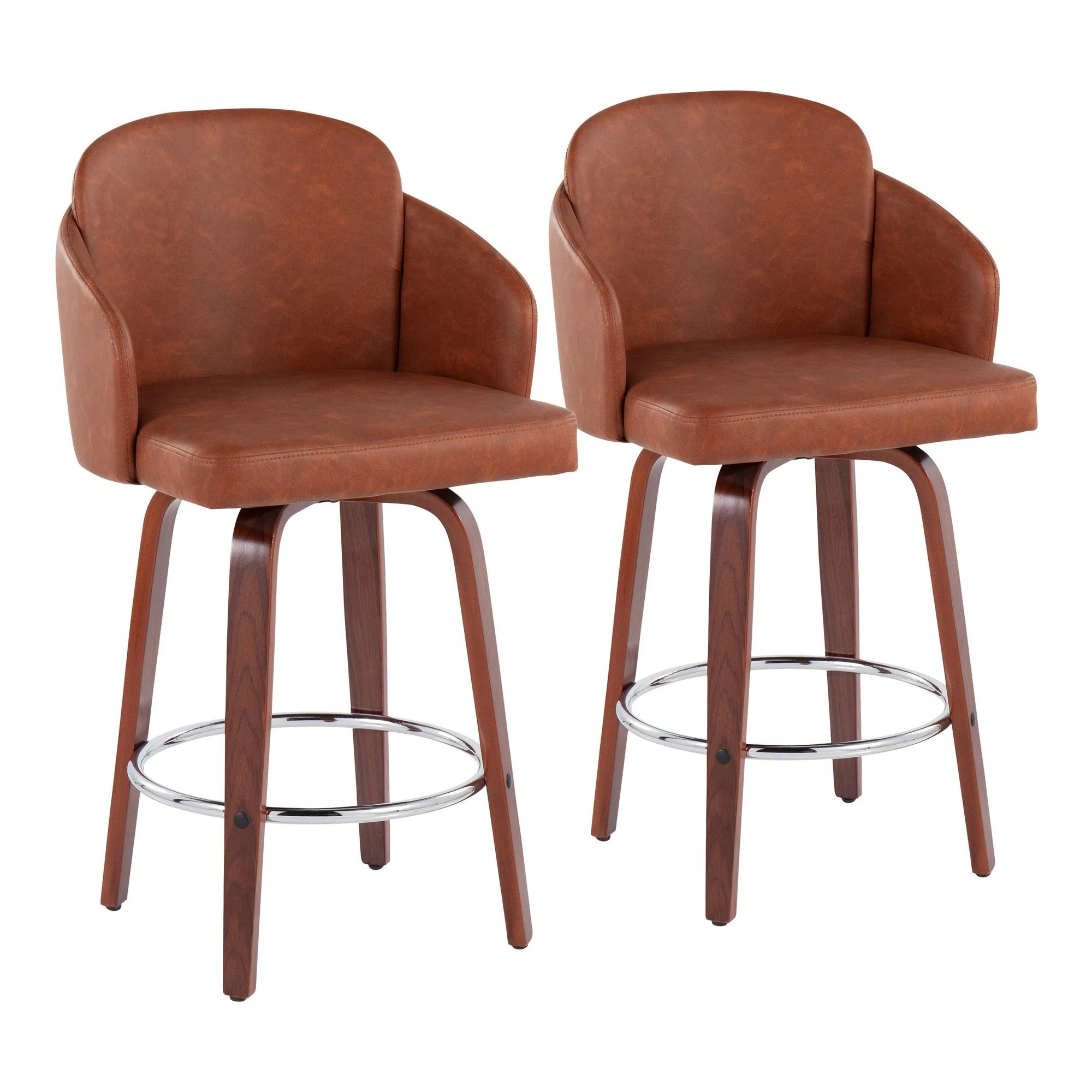 Dahlia Counter Stool - Set of 2 Black By LumiSource - B26-DAHLIA-R2 WLPUBK2 - Image 9