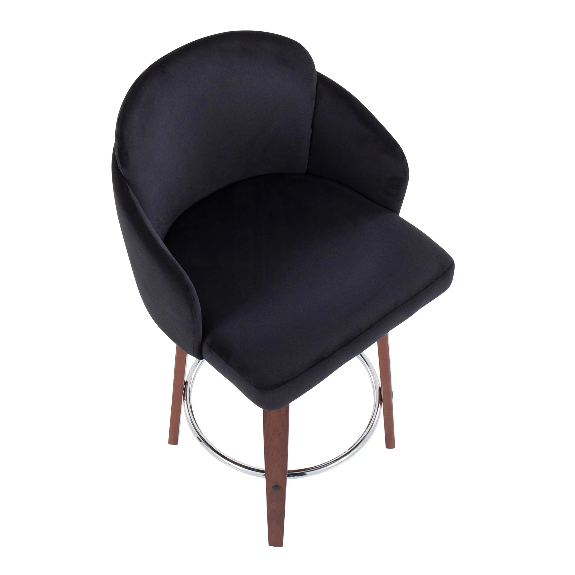 Dahlia Counter Stool - Set of 2 Black By LumiSource - B26-DAHLIA-R2 WLVBK2 - Image 3