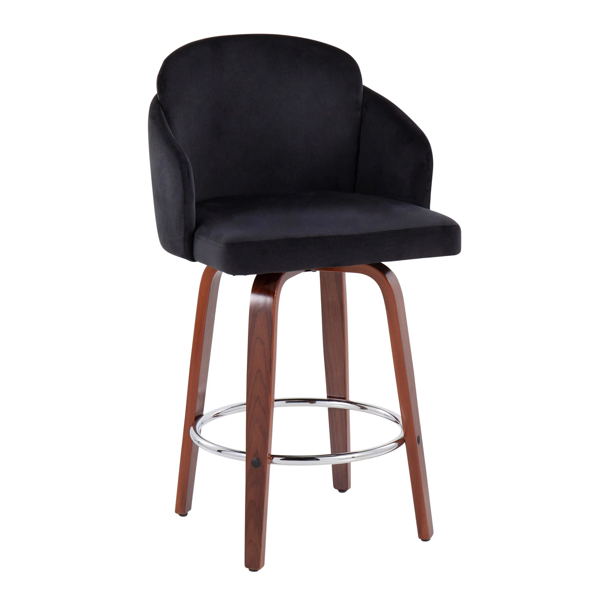 Dahlia Counter Stool - Set of 2 Black By LumiSource - B26-DAHLIA-R2 WLVBK2 - Image 5