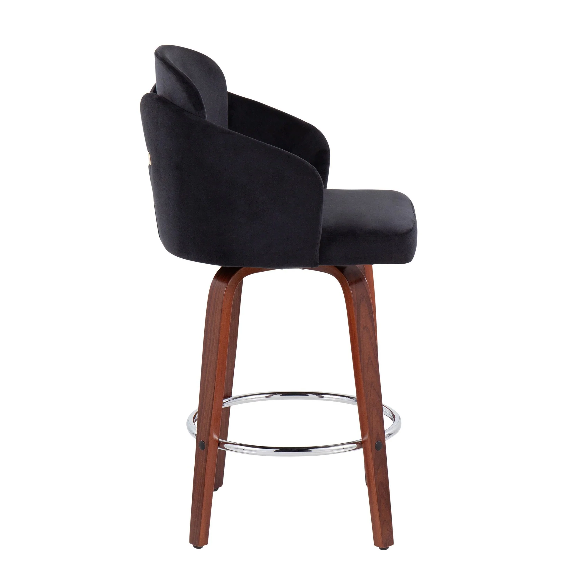 Dahlia Counter Stool - Set of 2 Black By LumiSource - B26-DAHLIA-R2 WLVBK2 - Image 6