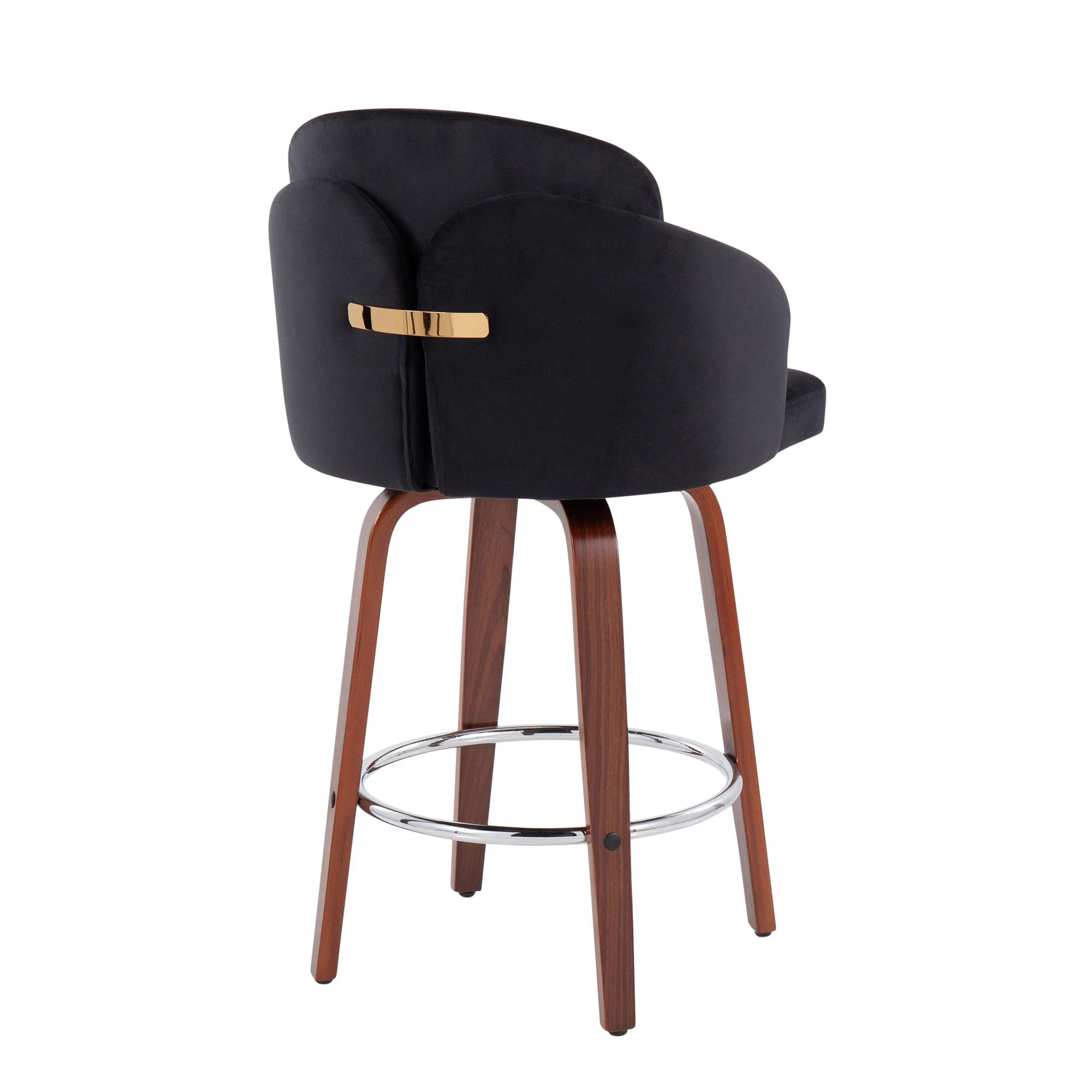 Dahlia Counter Stool - Set of 2 Black By LumiSource - B26-DAHLIA-R2 WLVBK2 - Image 7