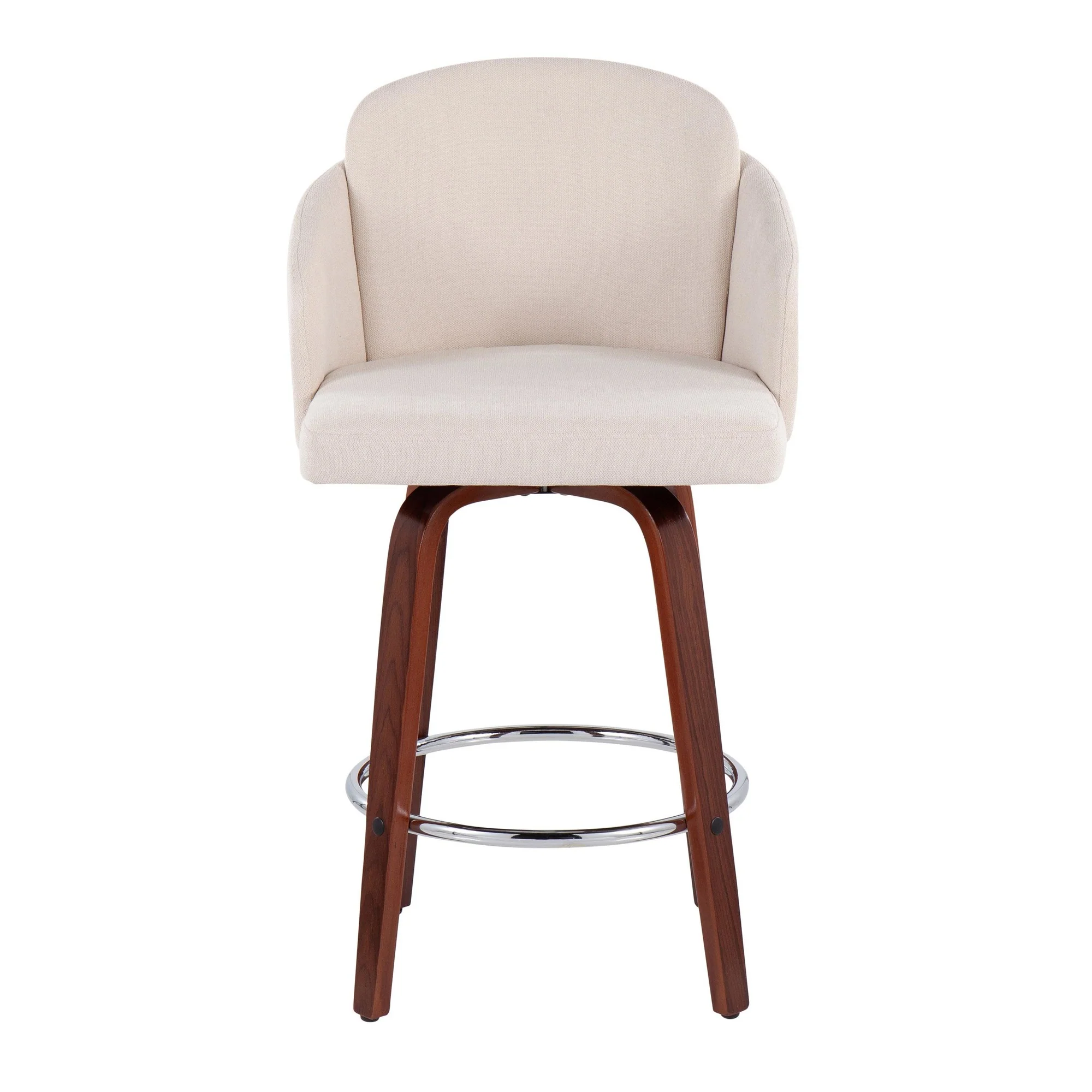 Dahlia Counter Stool - Set of 2 Cream By LumiSource - B26-DAHLIA-R2 WLCR2 - Image 2