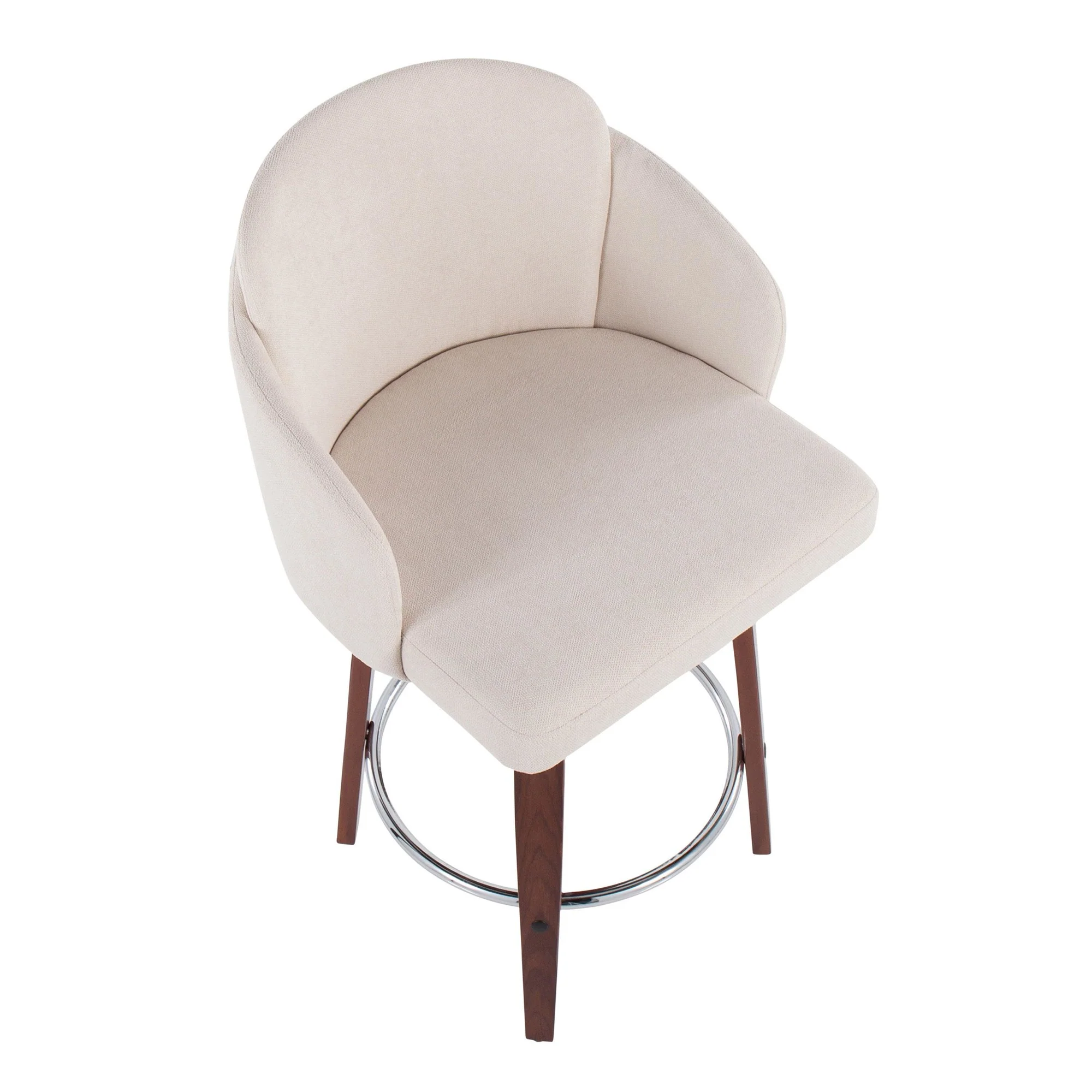 Dahlia Counter Stool - Set of 2 Cream By LumiSource - B26-DAHLIA-R2 WLCR2 - Image 3