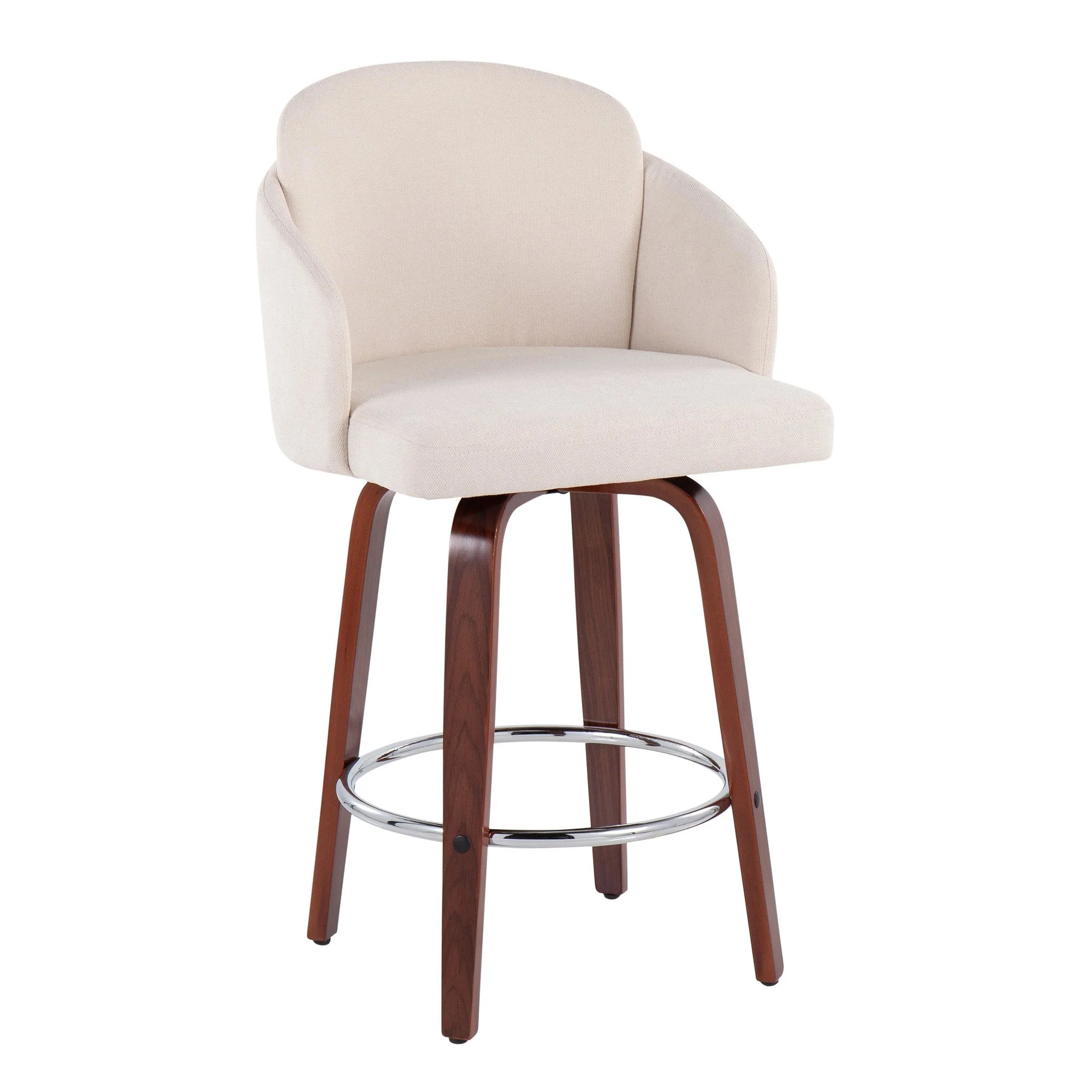 Dahlia Counter Stool - Set of 2 Cream By LumiSource - B26-DAHLIA-R2 WLCR2 - Image 5