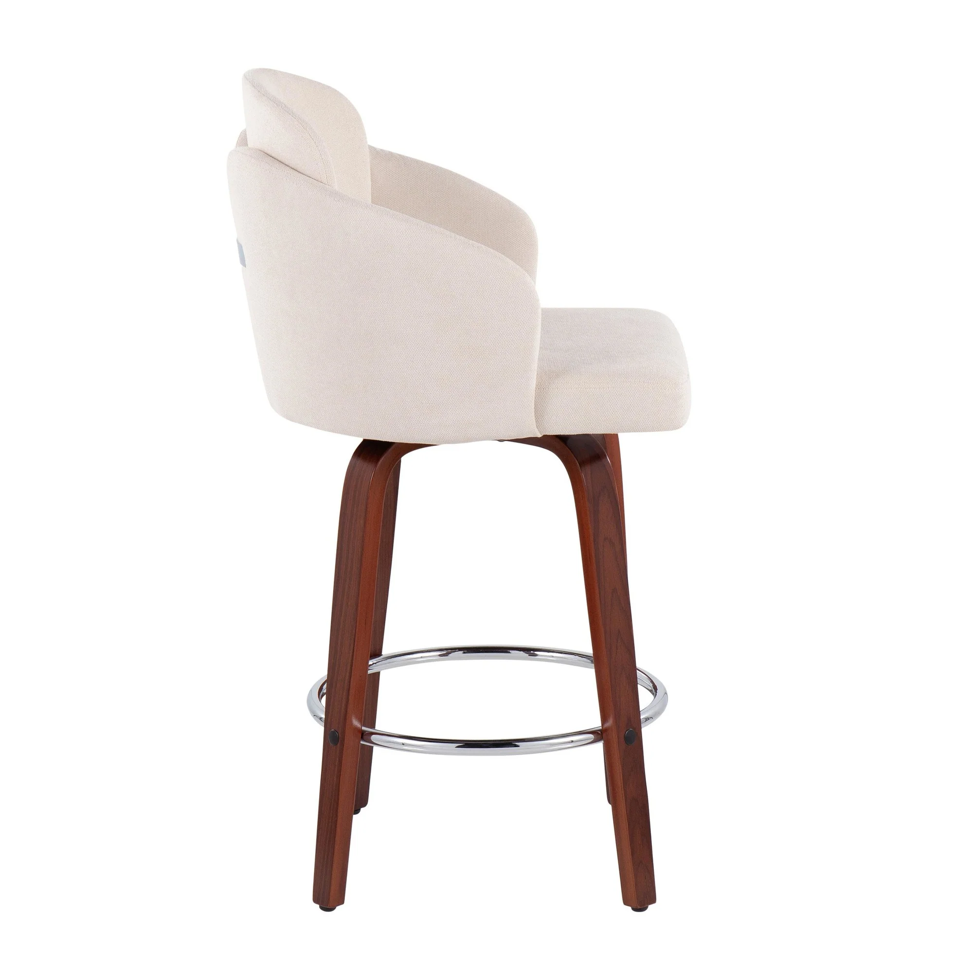 Dahlia Counter Stool - Set of 2 Cream By LumiSource - B26-DAHLIA-R2 WLCR2 - Image 6