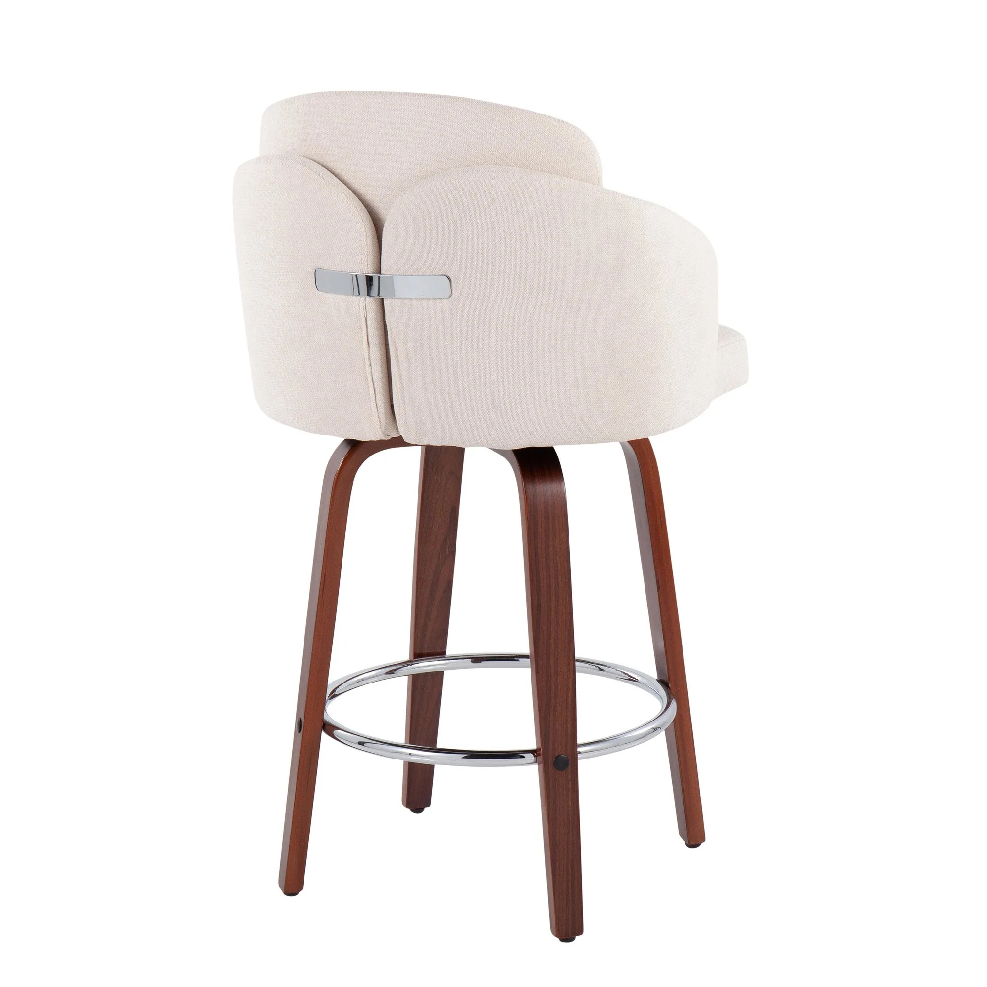 Dahlia Counter Stool - Set of 2 Cream By LumiSource - B26-DAHLIA-R2 WLCR2 - Image 7