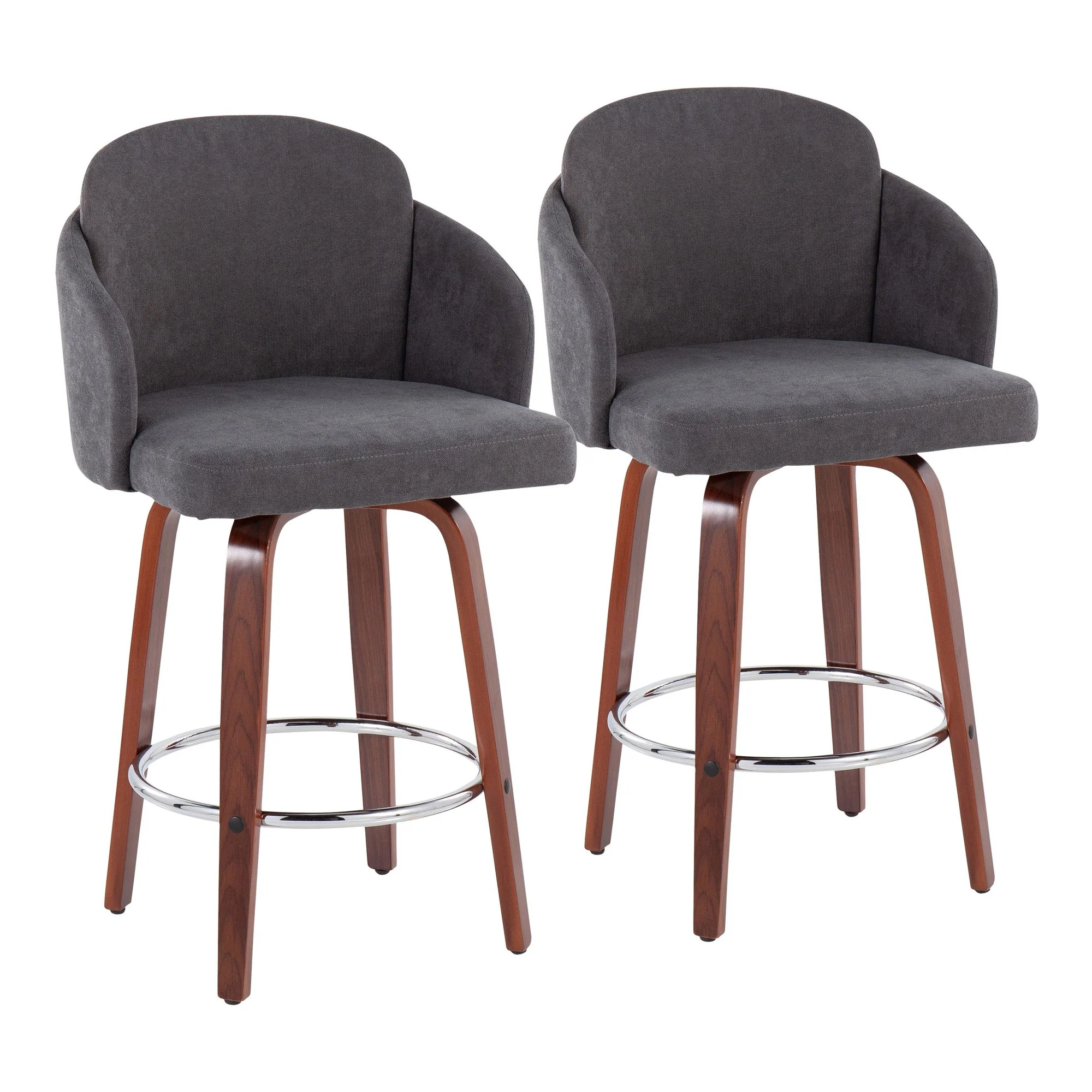 Dahlia Counter Stool - Set of 2 Cream By LumiSource - B26-DAHLIA-R2 WLCR2 - Image 9