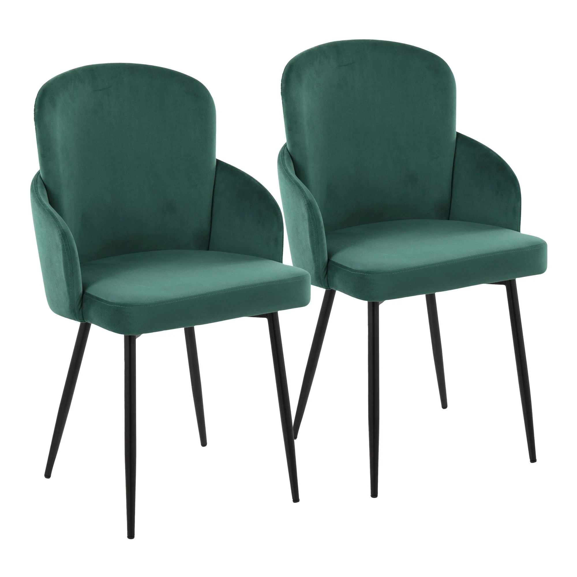 Dahlia Dining Chair - Set of 2 Black By LumiSource - CH-DAHLIA2 BKVBK2 - Image 16